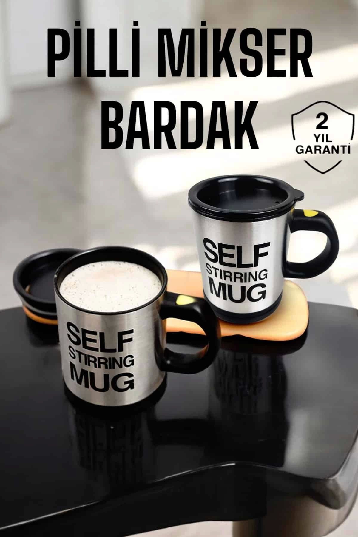 Modafiks Mikser Kupa Yazılı Mug Bardak Karıştırma Özelliği