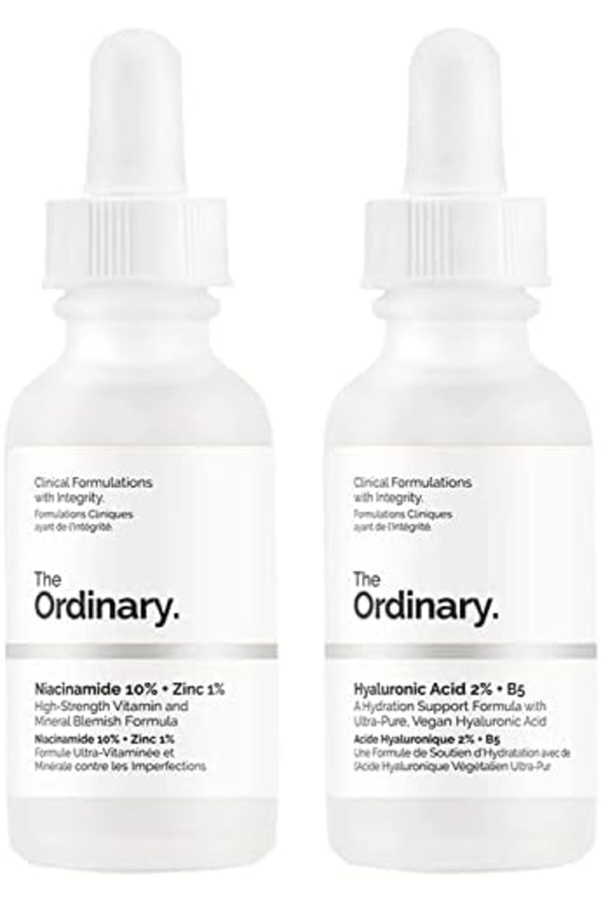 The Ordinary-Hyaluronic Acid with 2% + B5 (30ml) and The Ordinary Niacinamide 10% + Zinc 1% (30ml) B 2