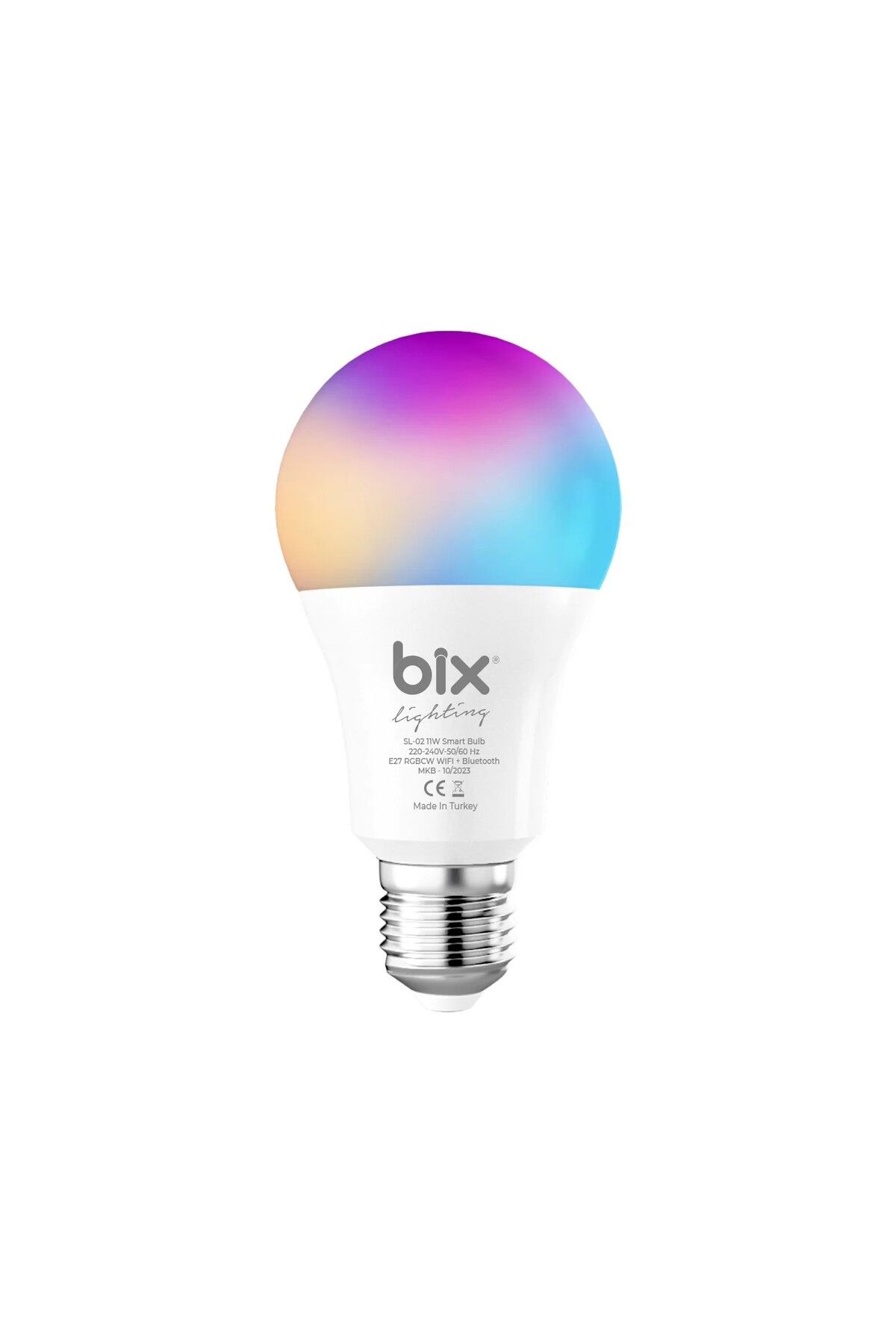 Bix Aura 12W Led RGB WiFi-Bluetooth Uzaktan Kontrollü Akıllı Ampul