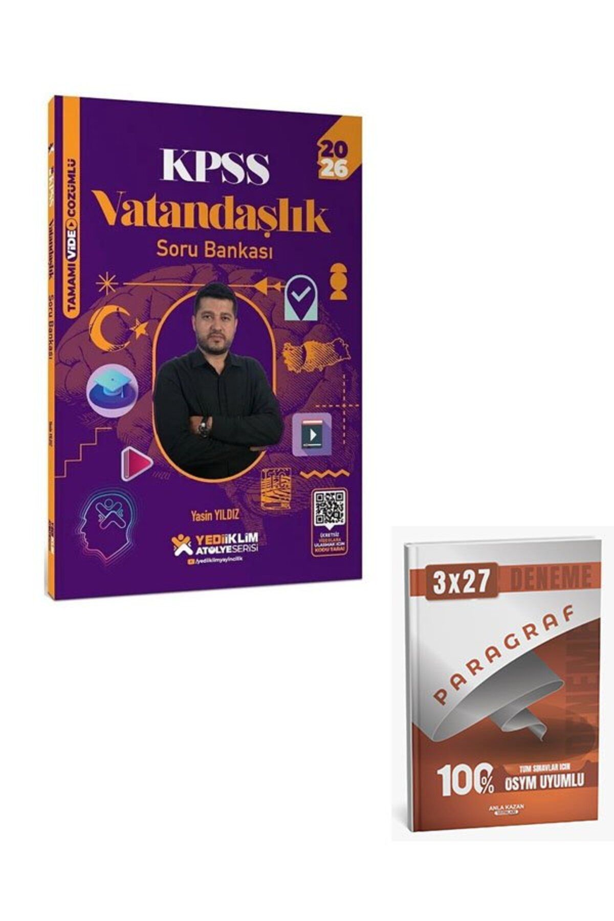 Anla Kazan Yayınları Yediiklim 2026 KPSS Vatandaşlık Atölye Soru Bankası Çözümlü+Anla Kazan Paragraf