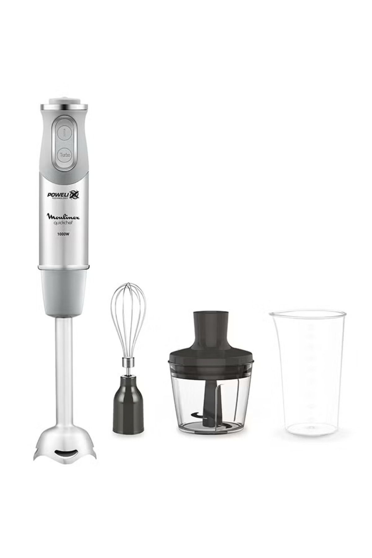 Moulinex-1000W 20-Speed Quickchef Lite Turbo Function Hand Blender Multicolor 800ml 1