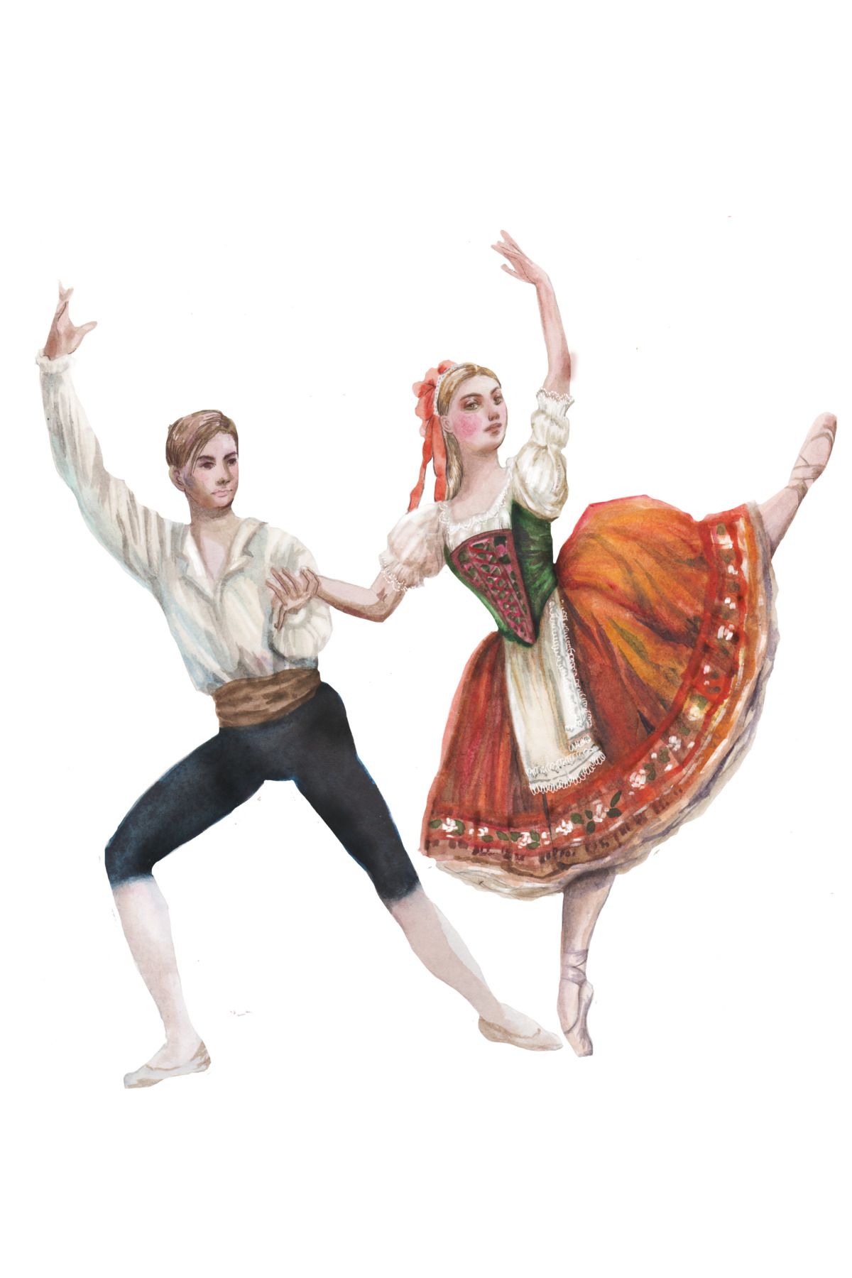 Reysa Tasarım Halk Dansları Balerini ve Dansçısı Duvar Stickerı