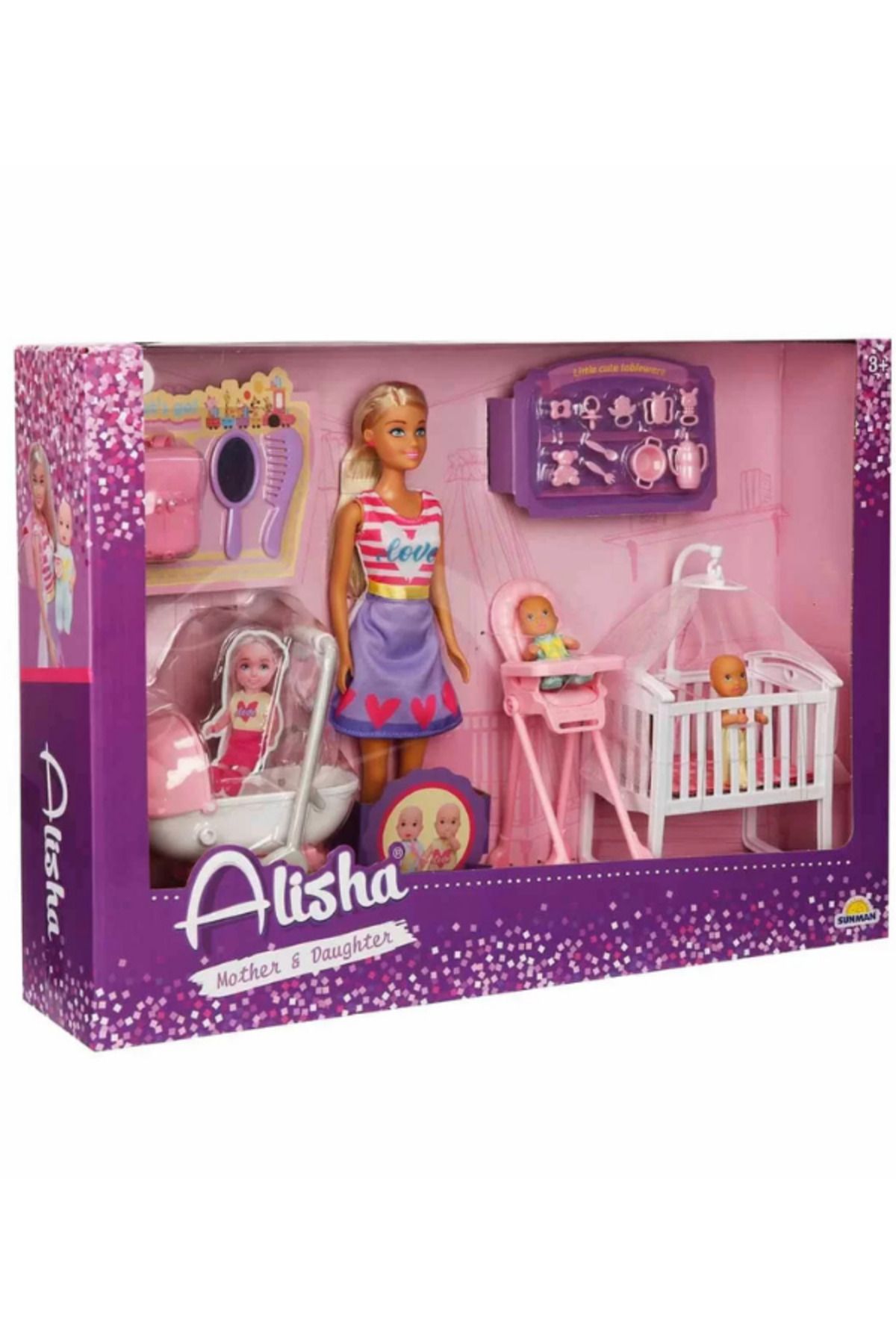 Alisha TOYS BAMBOLEYY DAUGHTER BEBEK BAKIM SETİ