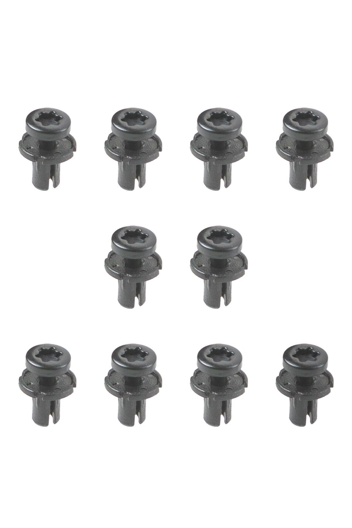 ALPHA AUTO PART Citroen, Renault, Peugeot için Tampon Klipsi-Kısa- 10'lu