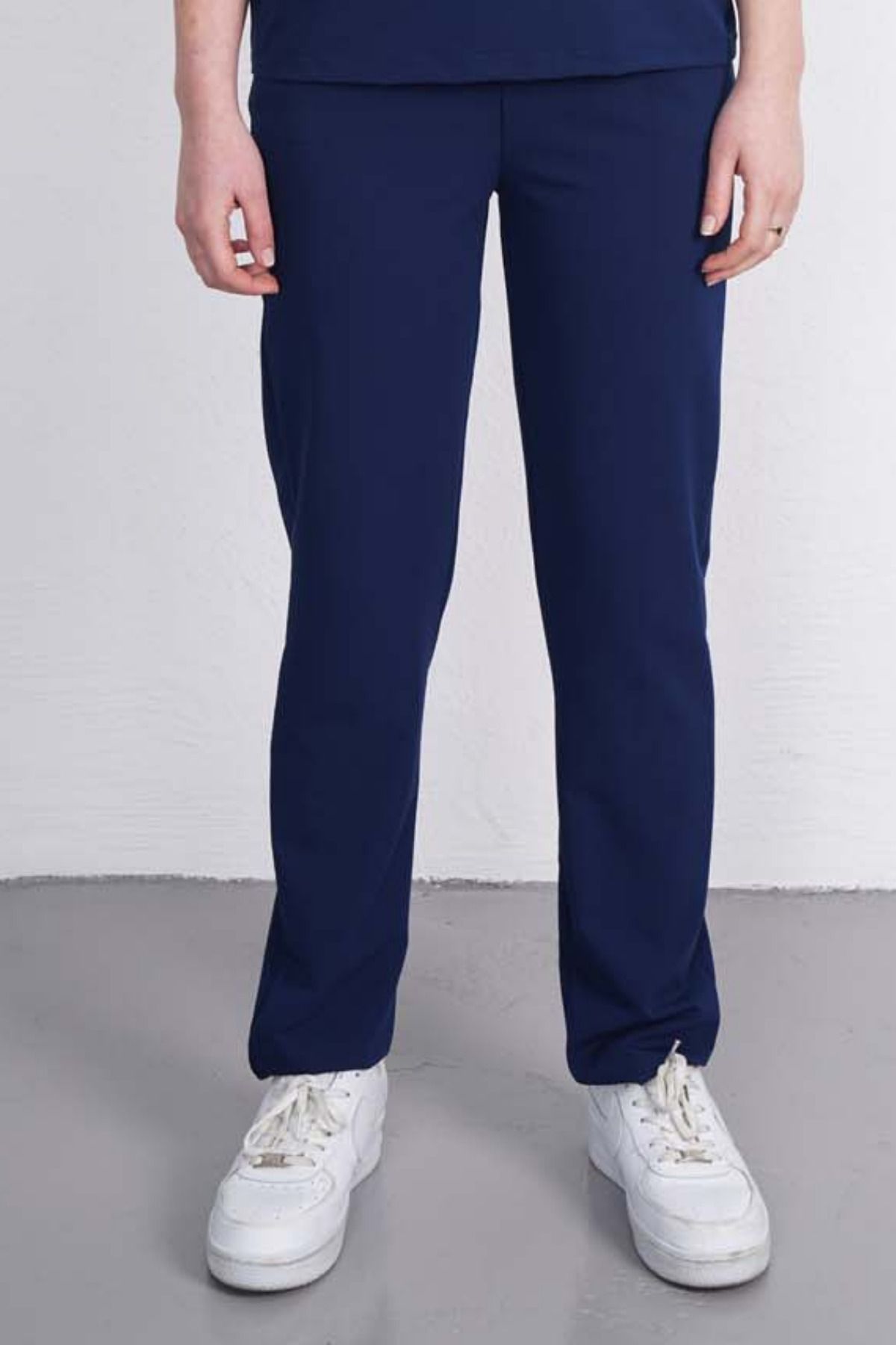 VİZYON UNIFORM Lacivert Doktor, Hemşire Forması Likralı Tek Alt Unisex Pantolon Cerrahi Üniforma (UNİSEX)