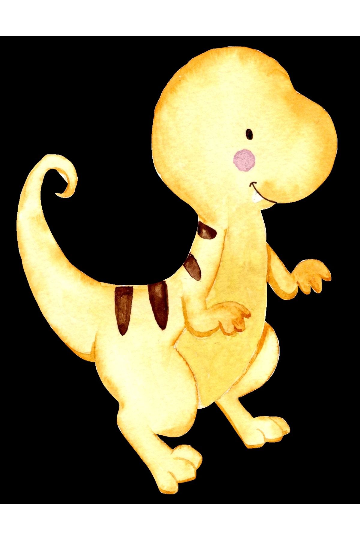 Reysa Tasarım Sarı Dinozor Duvar Stickerı