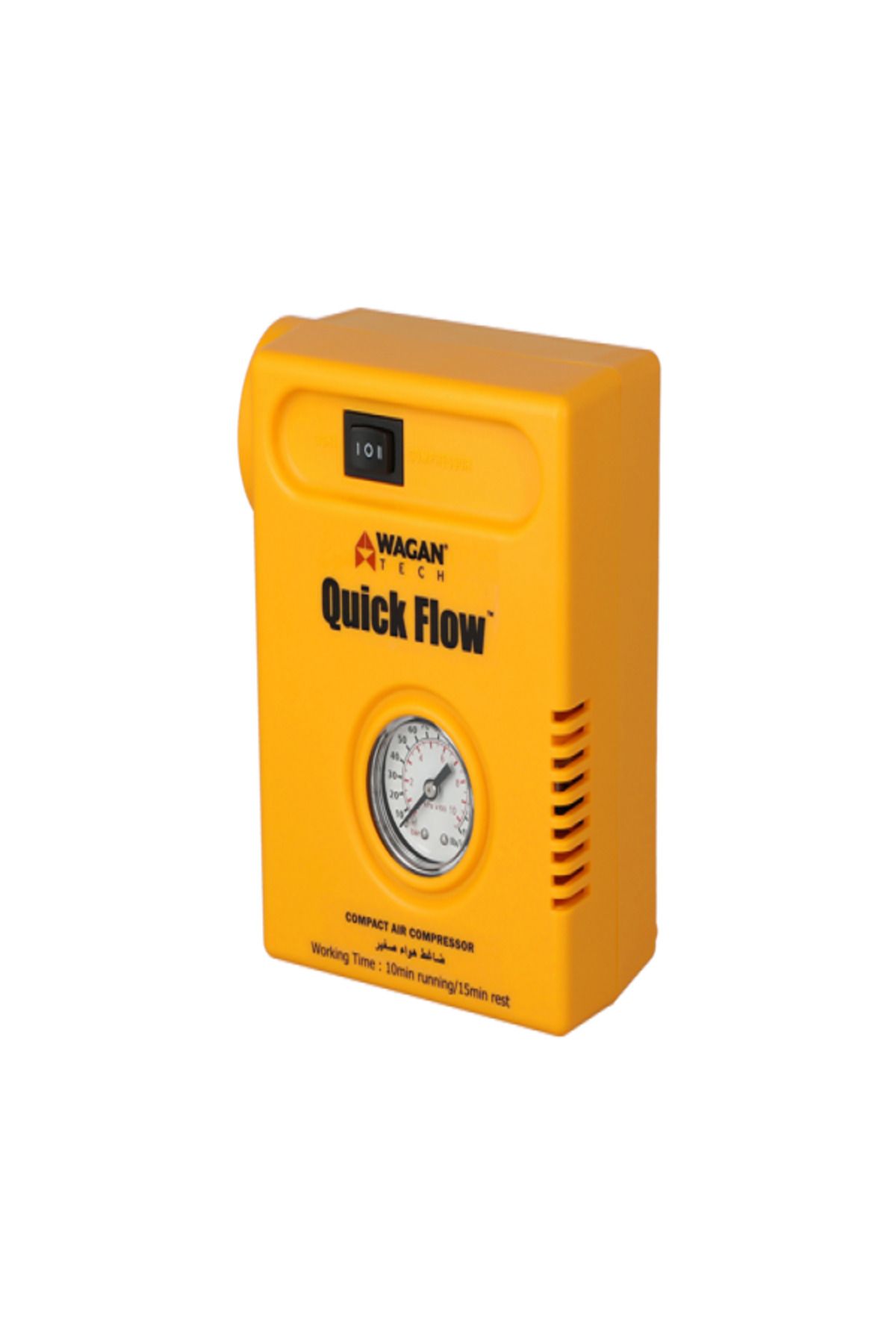 Wagan-Quick Flow Compact Air Compressor – Portable High-Pressure Inflator for Car & Home Use 1