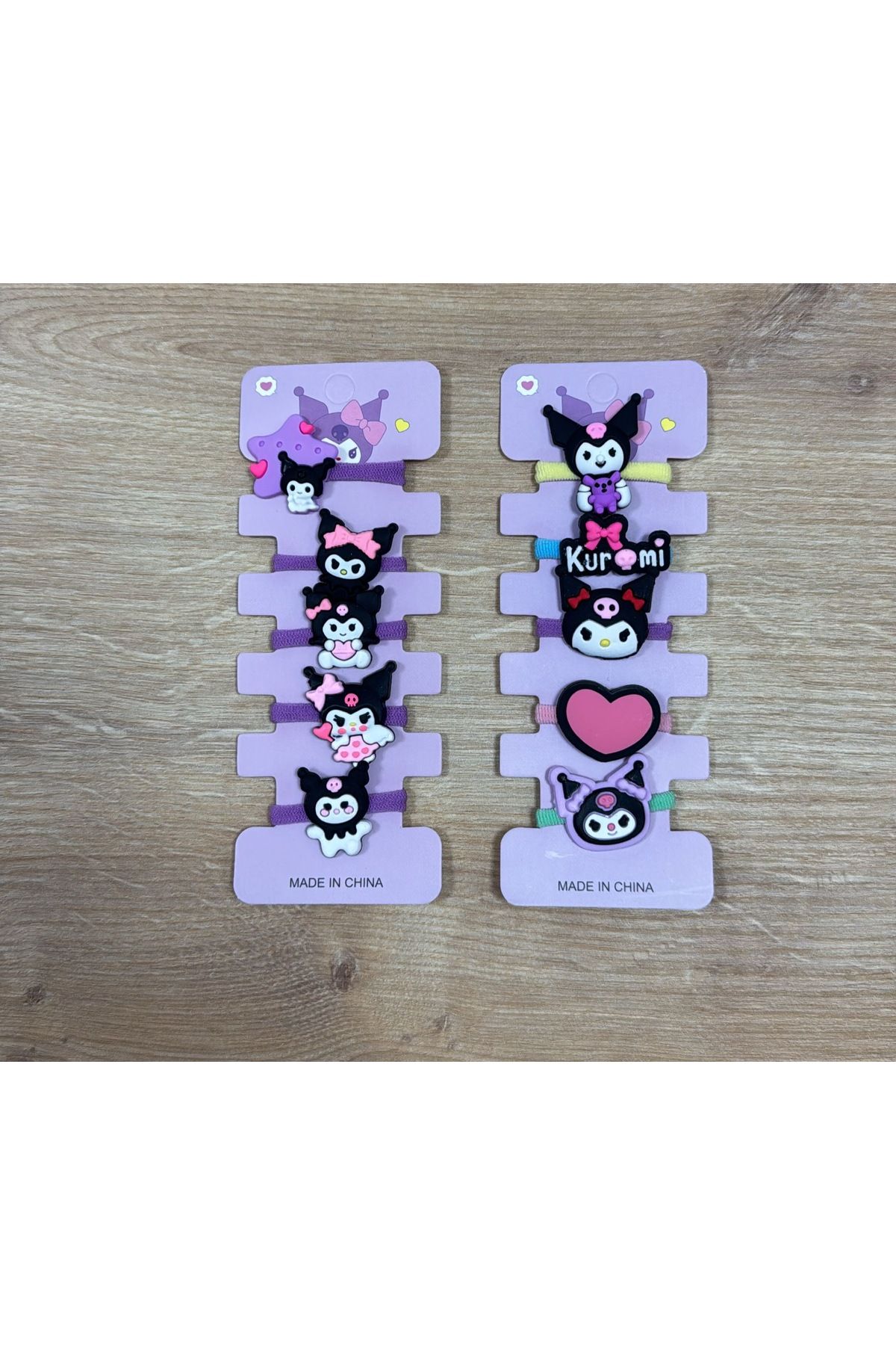 BUCHE Sanrio Kuromi Lastik Toka Seti 5’li