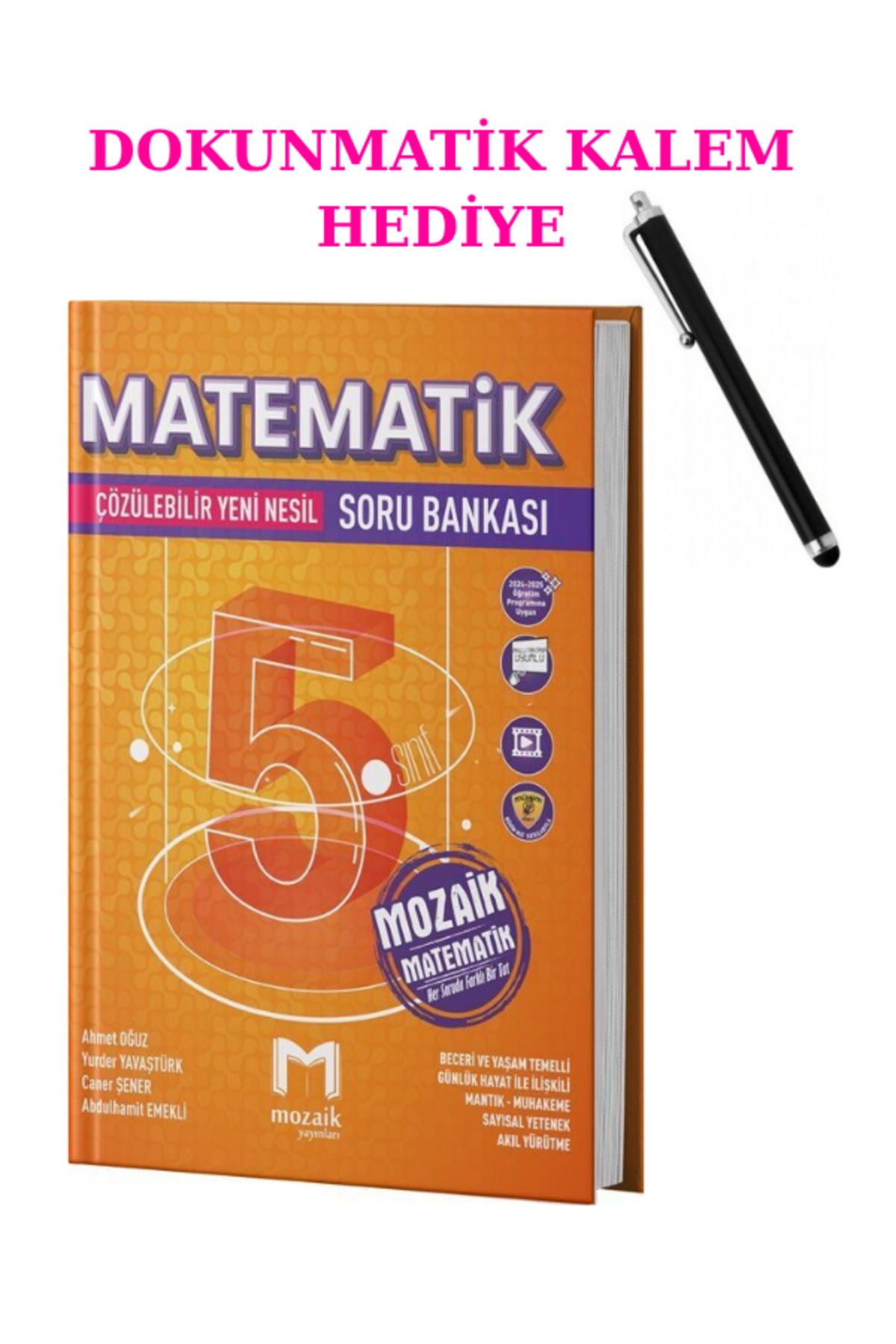 Marsis Yayınları Mozaik Yayınları 5. Sınıf Matematik Soru Bankası + DOKUNMATİK KALEM