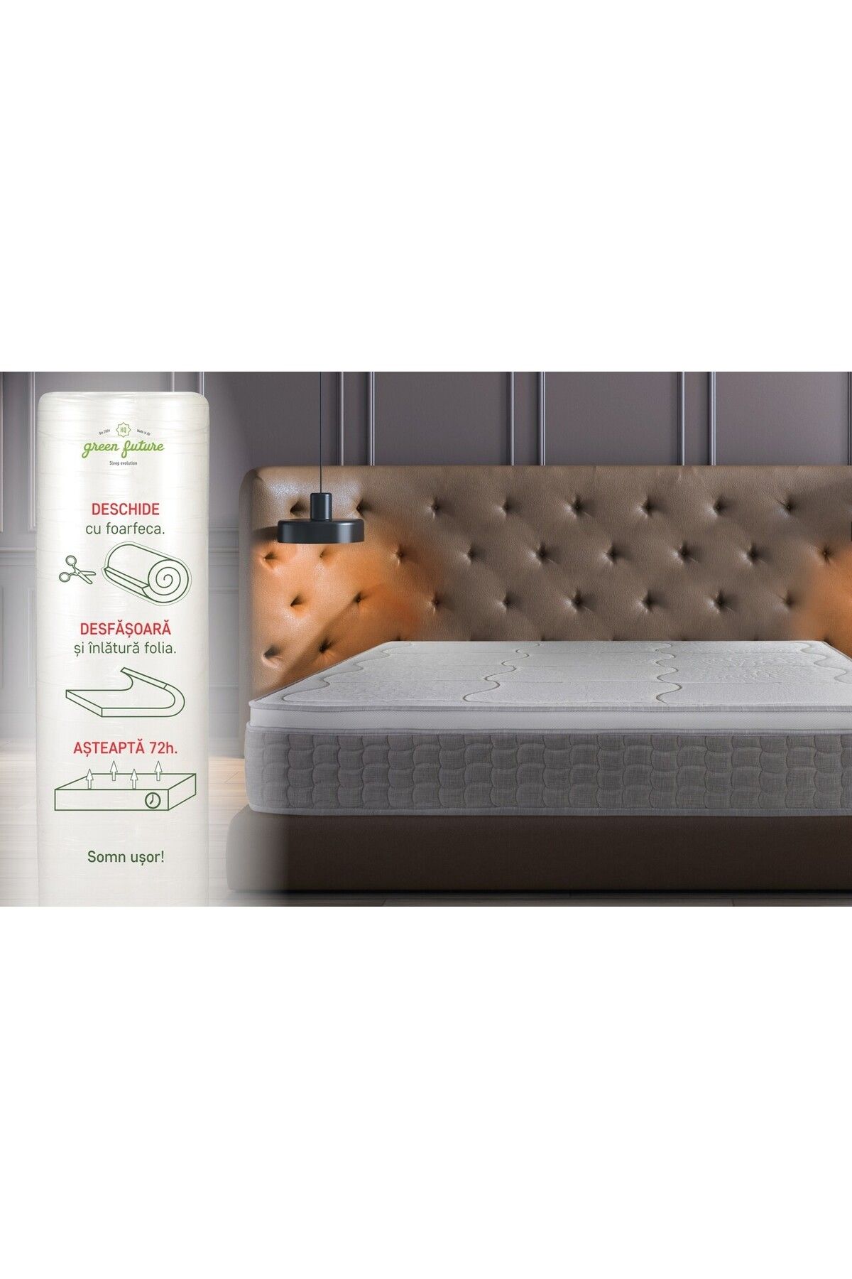 Green Future-Viktus Pocket Memory 7Z Comfort Mattress 160x200 cm, H 30 cm 12