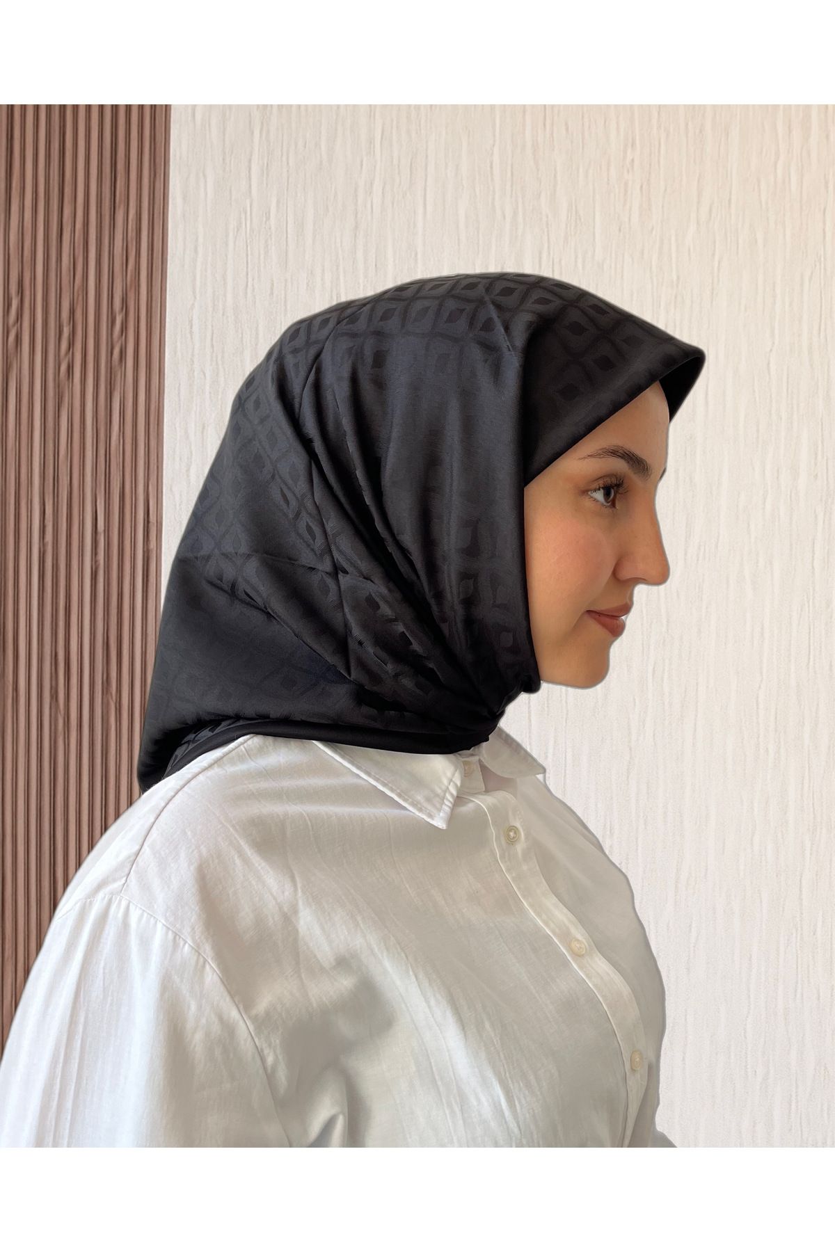 SarQa Scarft Damla Desen Jakar Eşarp