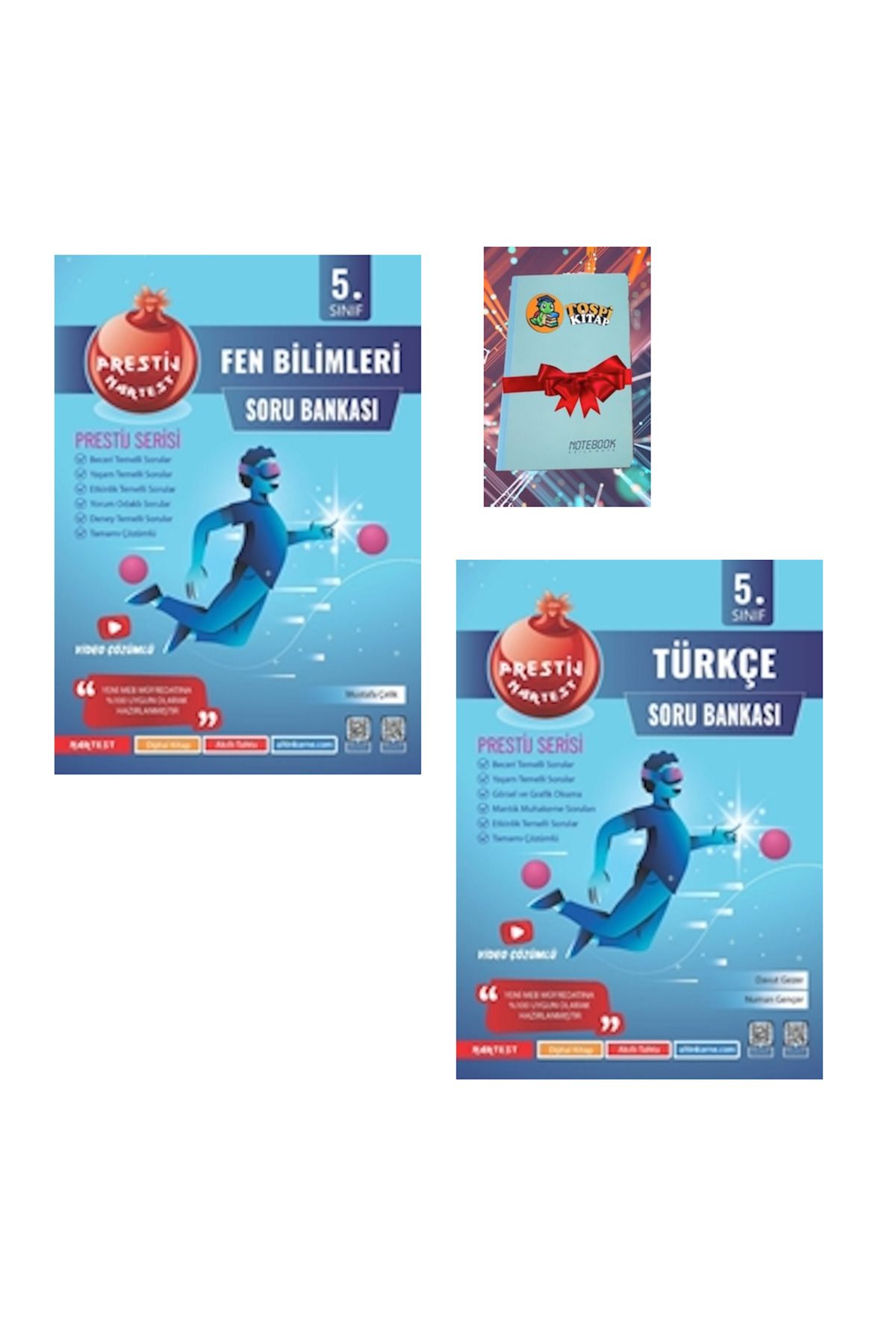 Nartest Yayınları 5. Sınıf Prestij FEN BİLİMLERİ + TÜRKÇE Soru Bankası ( NOT DEFTERİ HEDİYE)