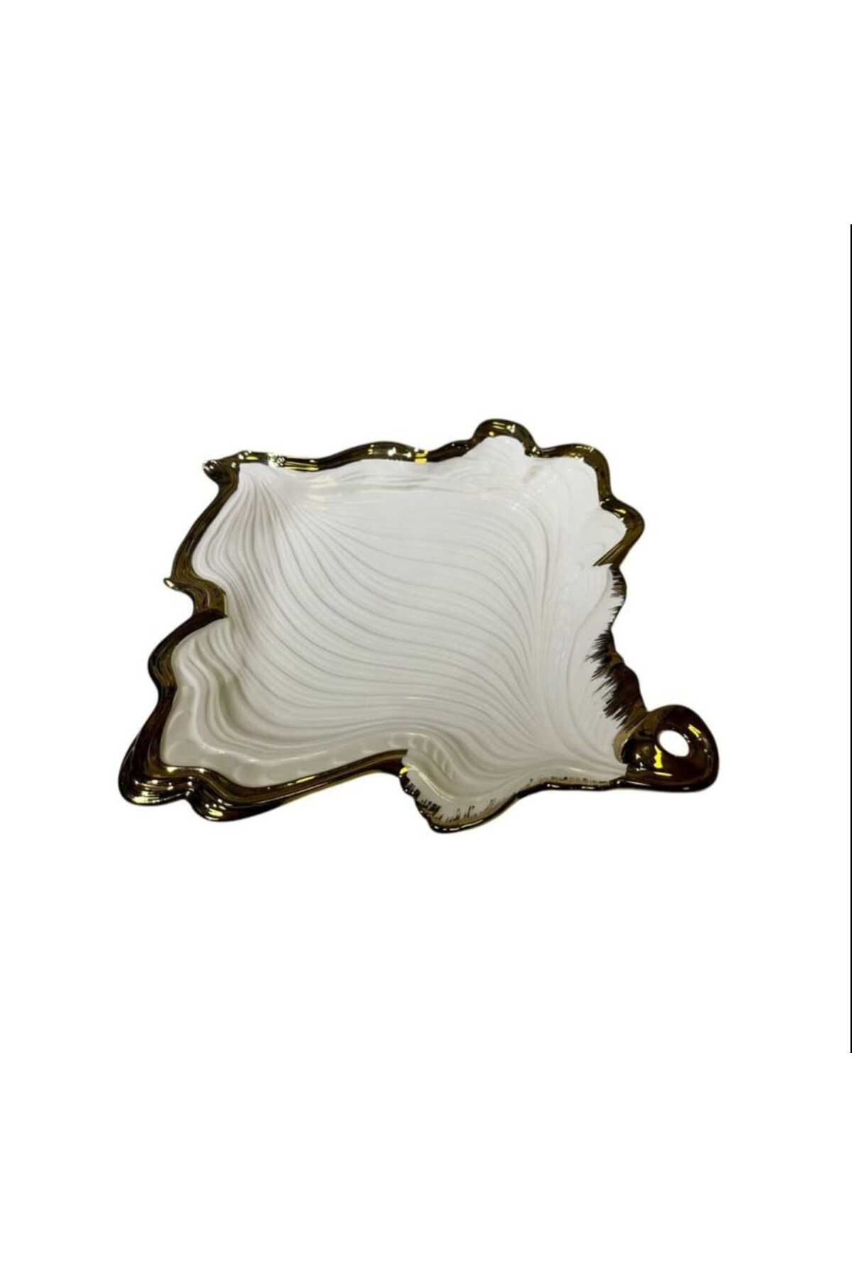 ROY KING Roykıng Albero Gold Sunum Tabak 31x29Cm