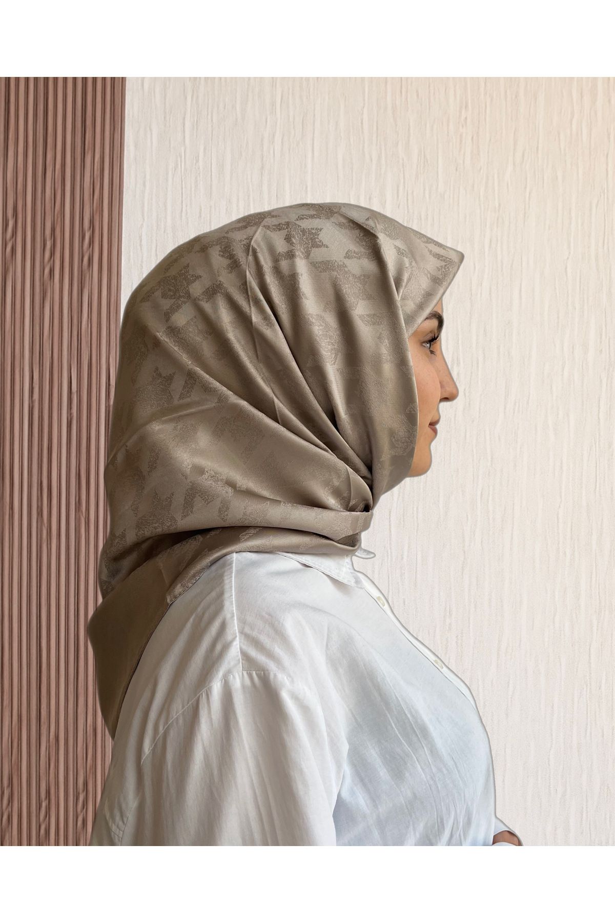 SarQa Scarft Kazayağı Desen Jakar Eşarp