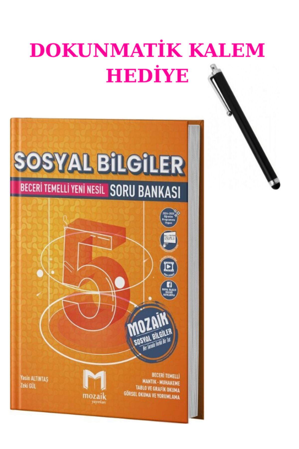 Marsis Yayınları Mozaik Yayınları 5. Sınıf Sosyal Bilgiler Soru Bankası + DOKUNMATİK KALEM