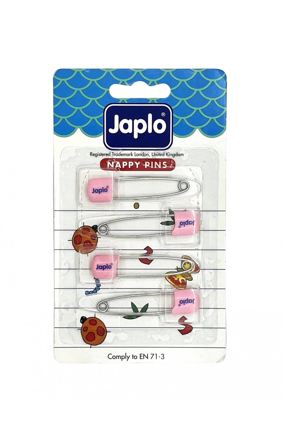 shop Japlo Emniyetli Çengelli Bebek İğnesi 4'lü - Pembe