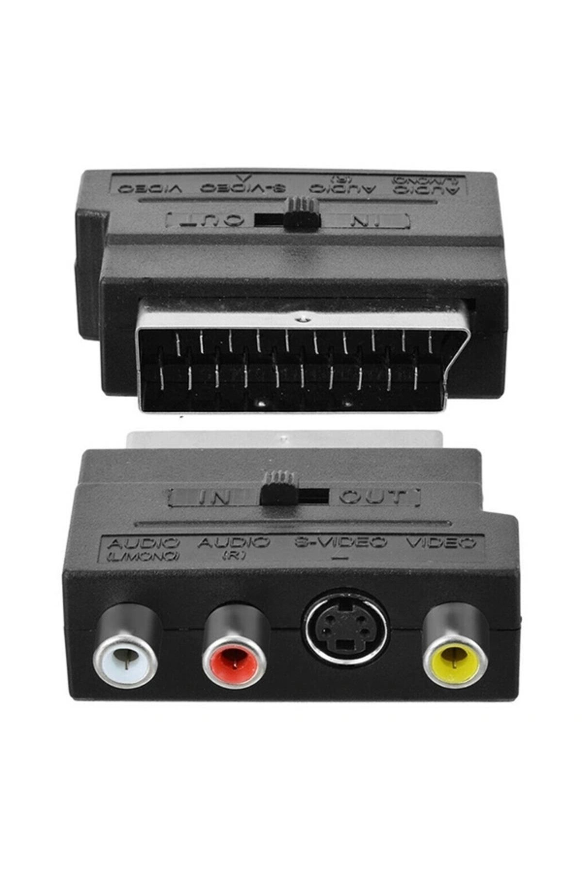 shopwave SCART ADAPTÖR SWICHLİ (İN-OUT) ELEKTROMER (5047)
