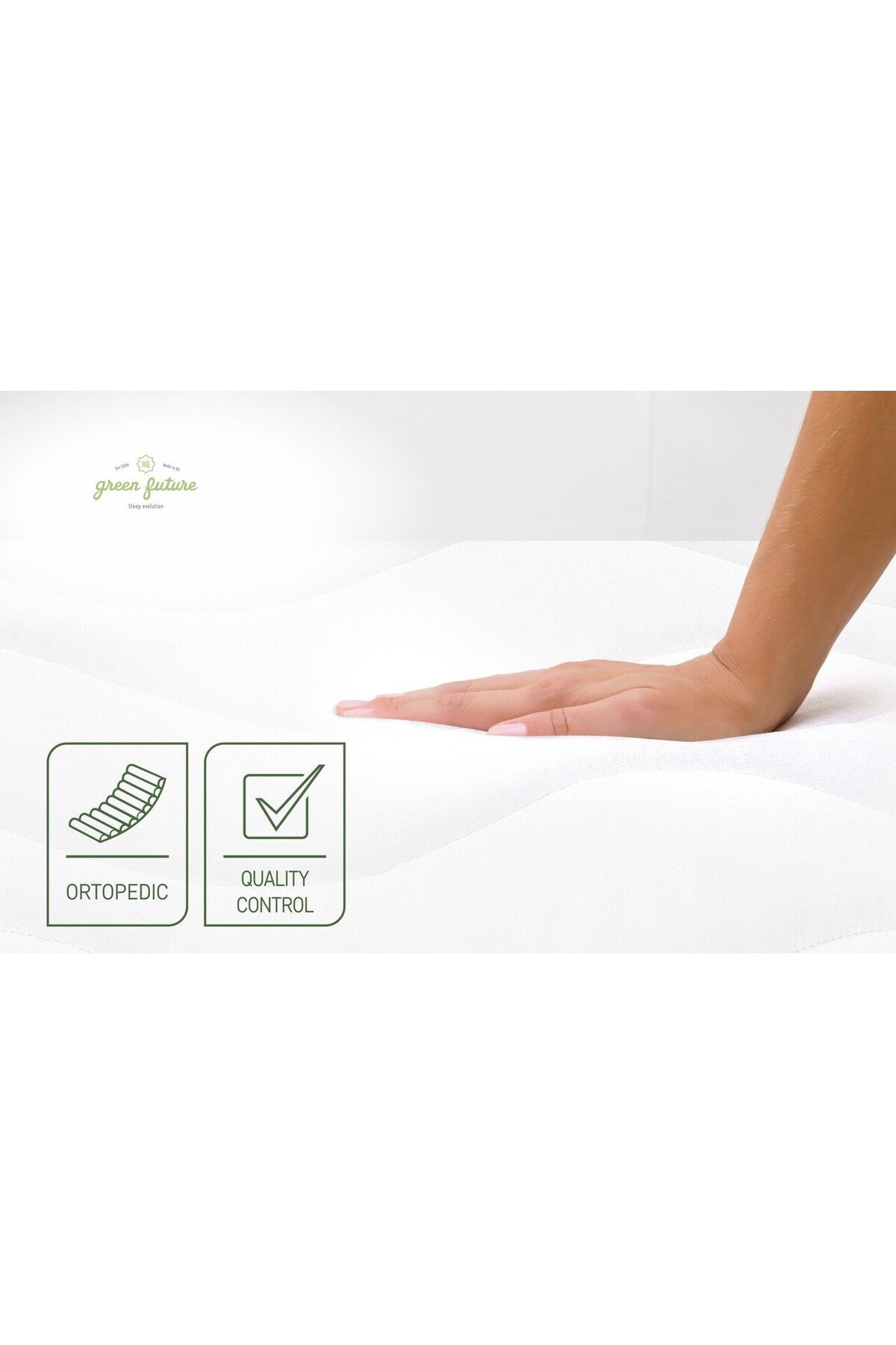 Green Future-Basic Line Green Future Mattress 160x200x12 cm, Super Orthopedic 6