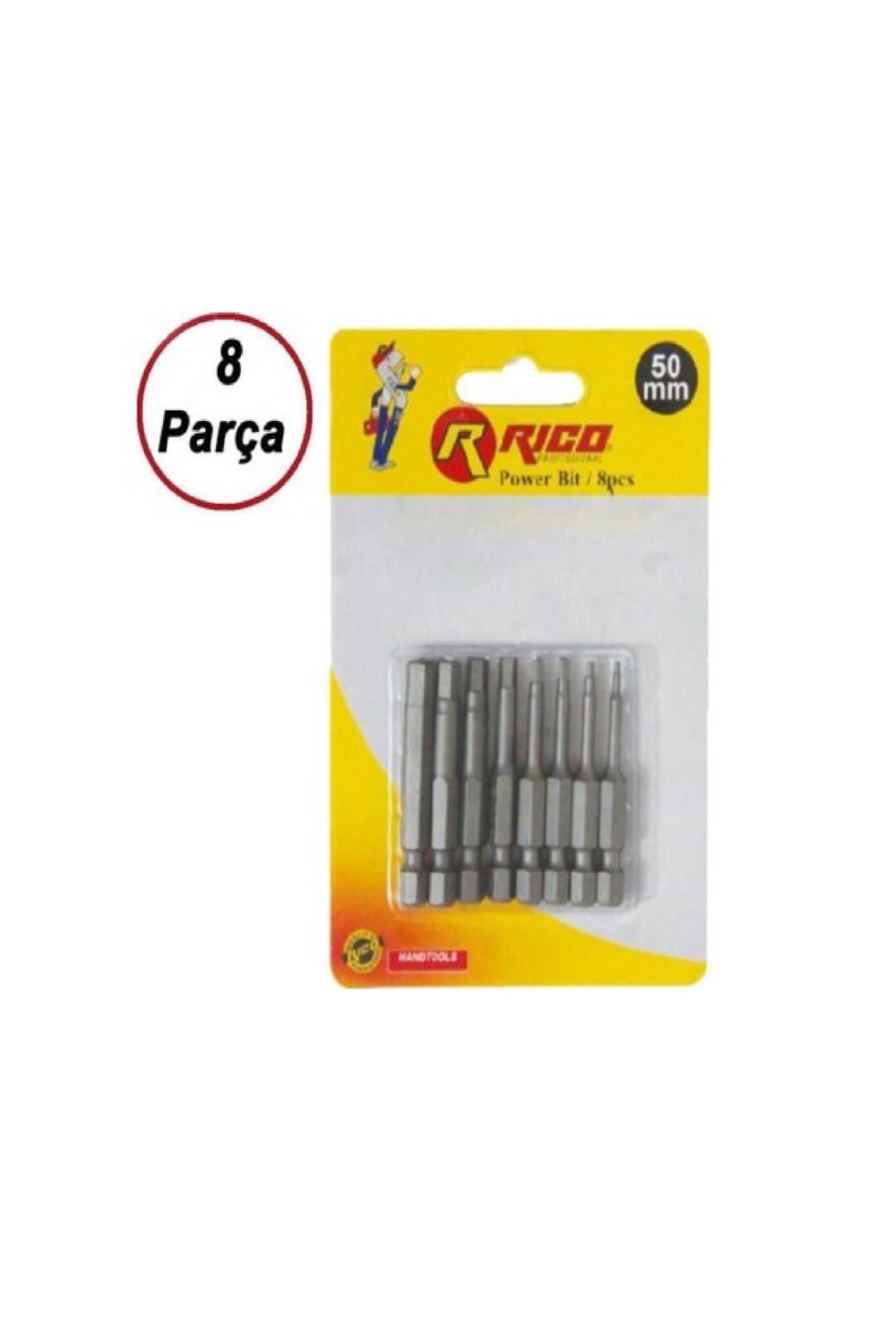 Rico 8 Adet 50mm Bits Uç Seti