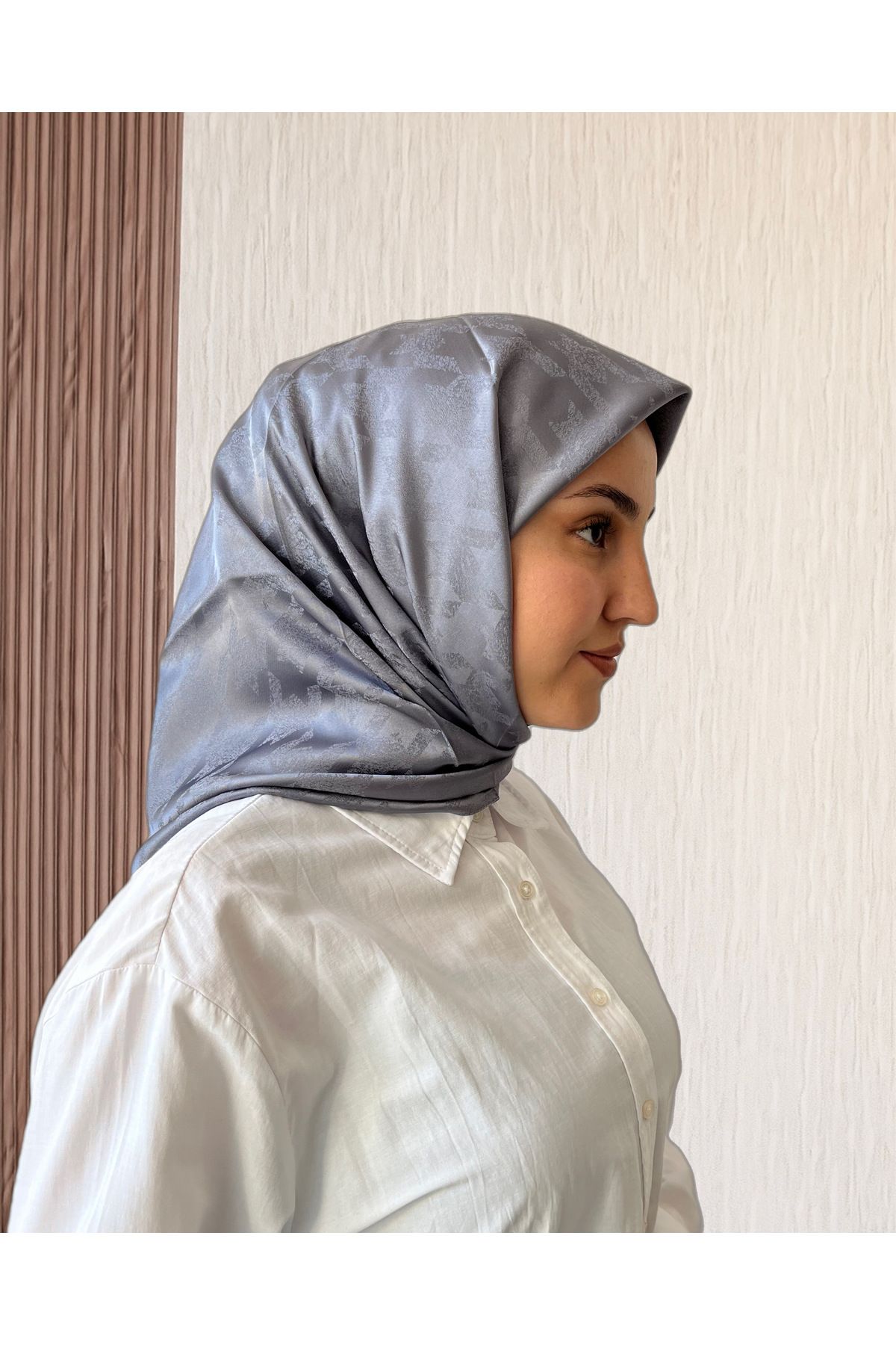 SarQa Scarft Kazayağı Desen Jakar Eşarp