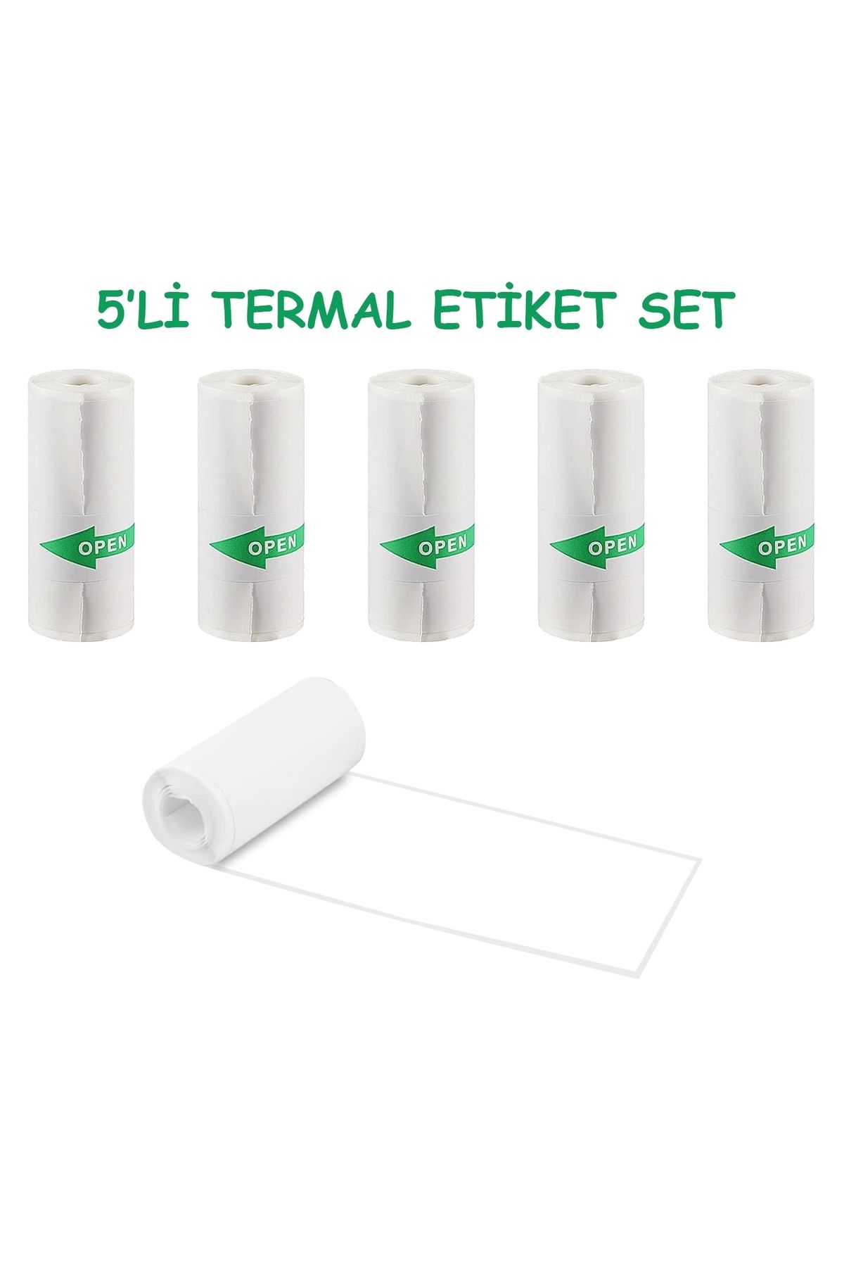 Steep Solid Taşınabilir Fotoğraf Yazıcı Yedek 5li Set Termal Fotoğraf Etiketi