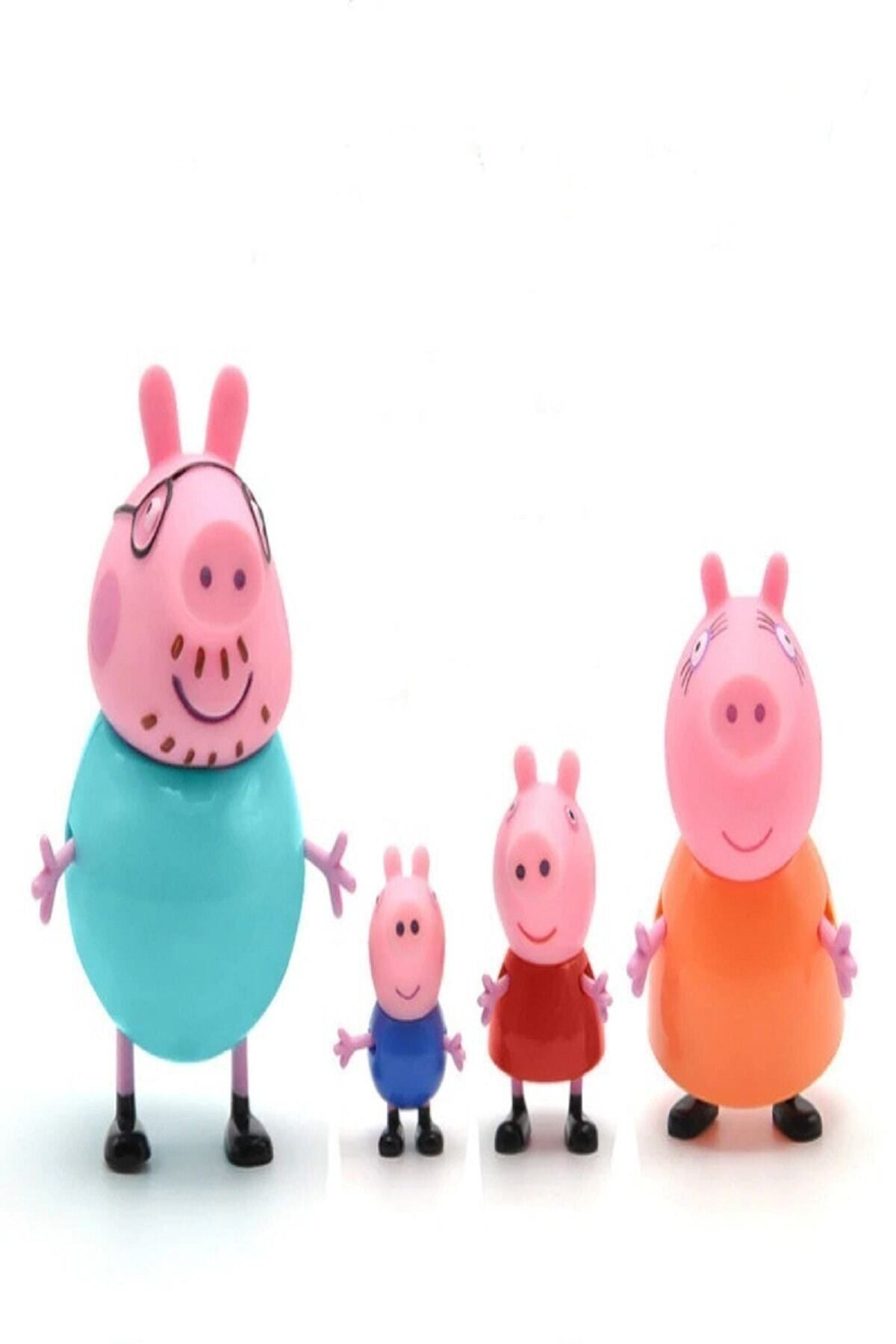 teknotrust Sevimli Domuz Peppa Ailesi Aksiyon Figürleri Tam Set, Eğlence Dolu Oyuncaklar
