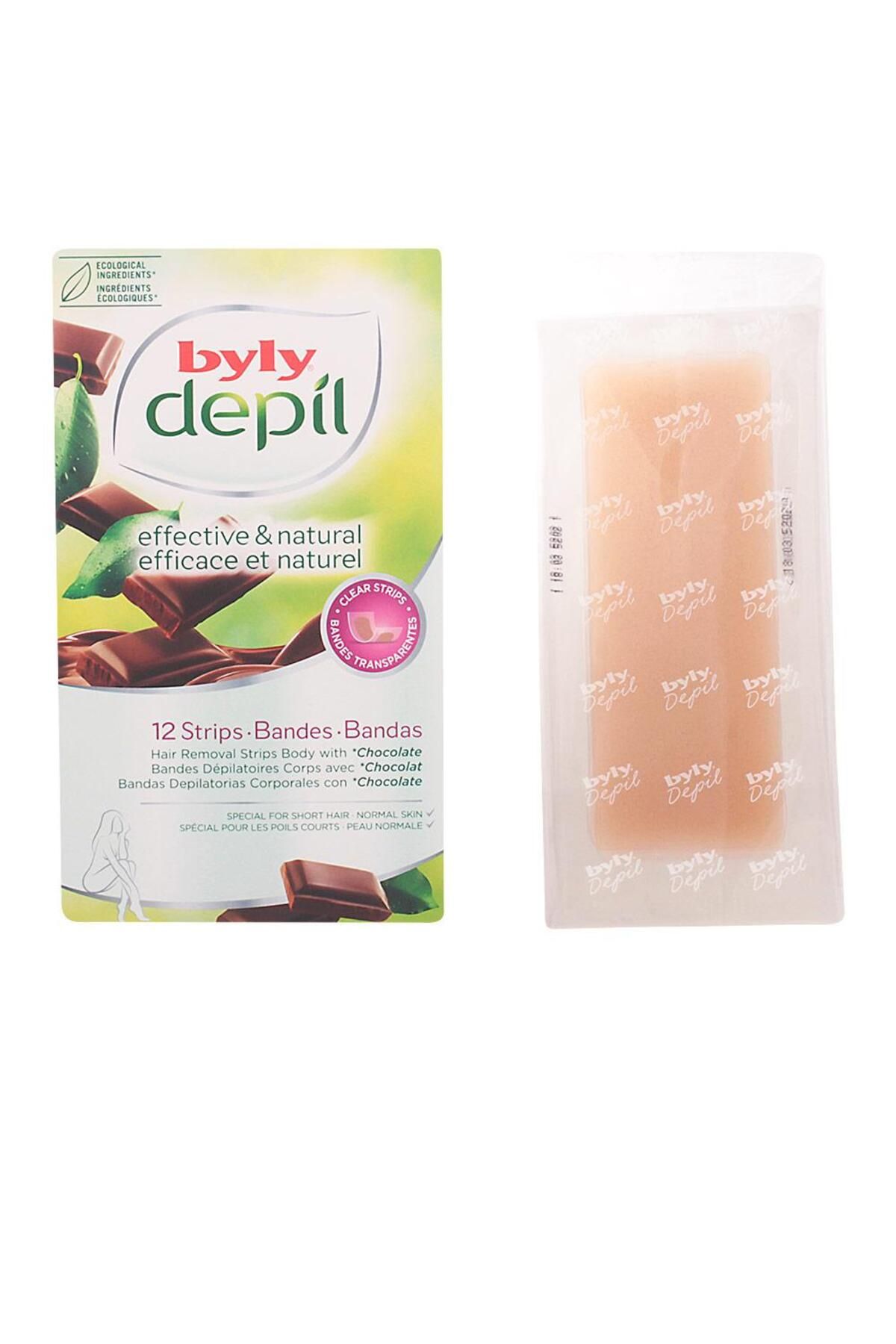 Byly Set Benzi Depilatoare Pentru Corp Cu Extract De Ciocolata Depil 12 Buc Femeie - One Size