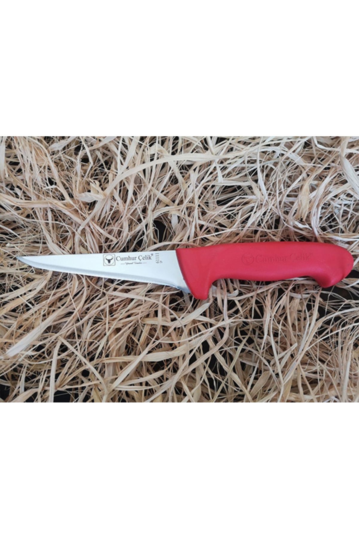 BD DİGİTAL Sürmene Cumhur Çelik 61111 Kasap Sıyırma Bıçağı, 12,5 cm, Kaymaz Sap
