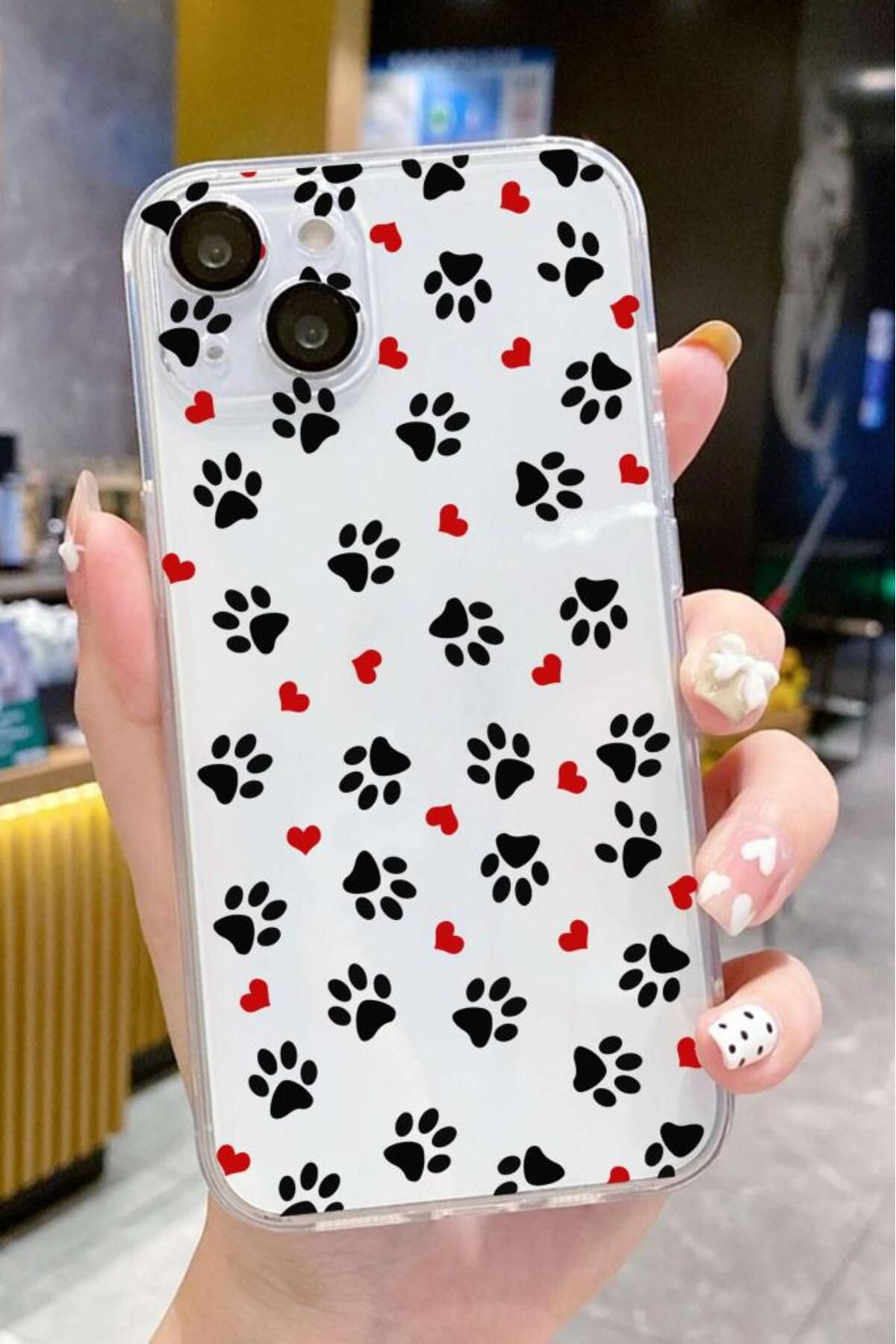 3GEN CASE İphone 15 Plus-İphone 14 Plus Uyumlu Desenli Lüx Şeffaf Silikon Kılıf