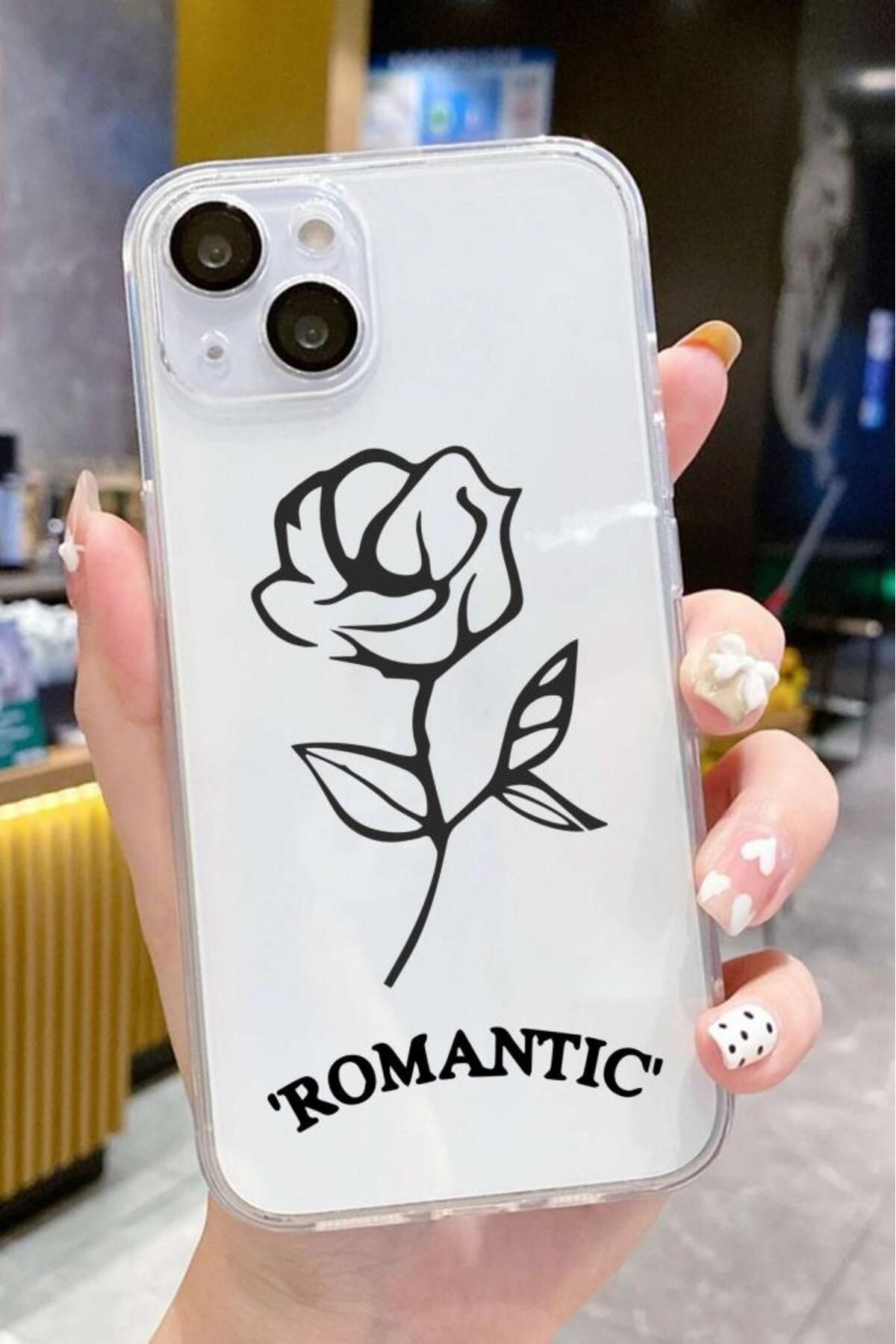 3GEN CASE İphone 15 Plus-İphone 14 Plus Uyumlu Desenli Lüx Şeffaf Silikon Kılıf