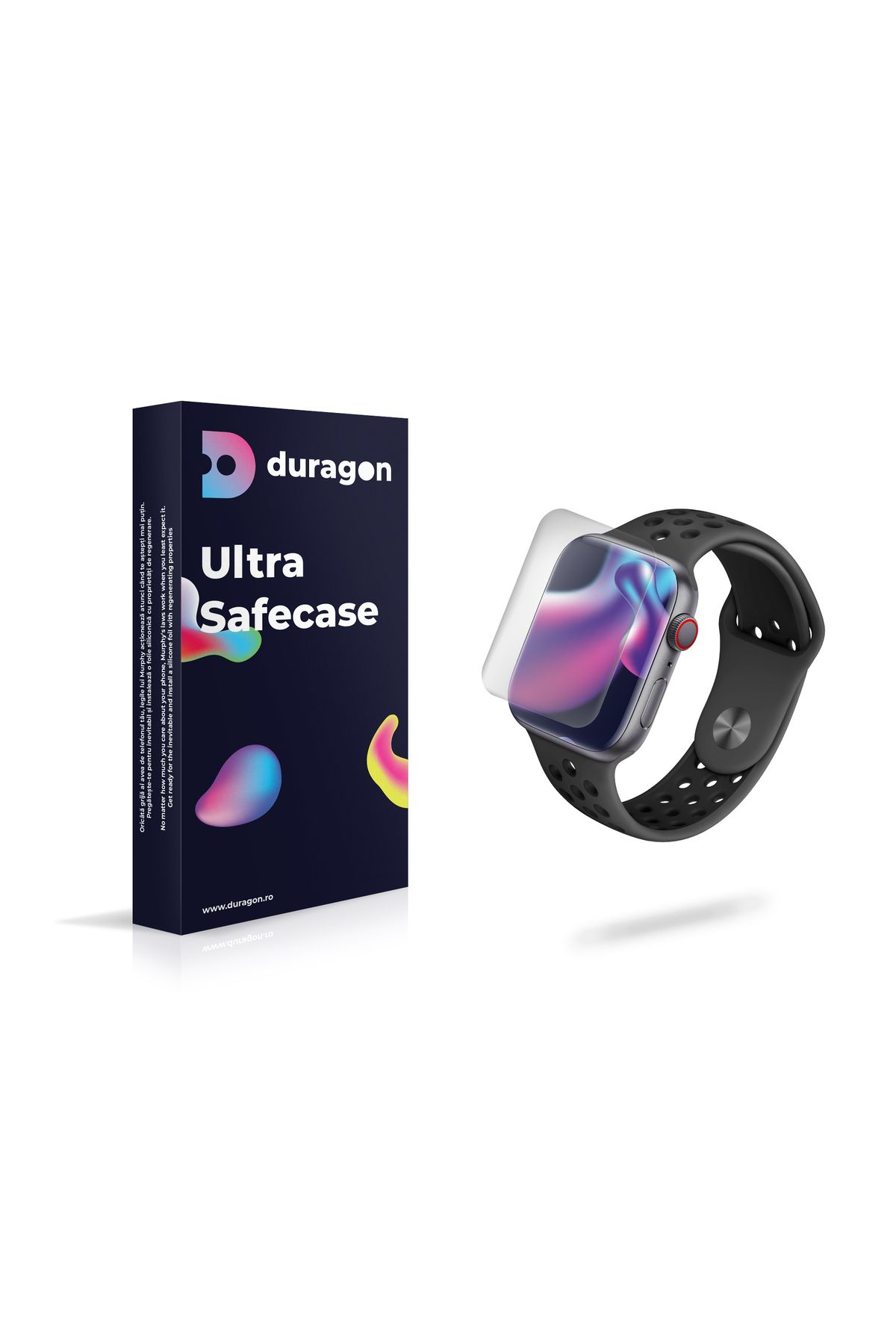 OPPO-Folie silicon Duragon, compatibila cu Oppo Watch 3 Pro, protectie ecran, antisoc 1