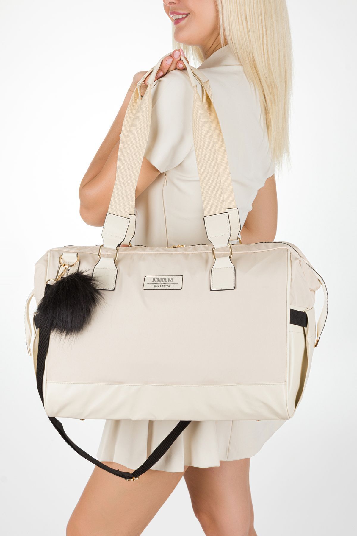 Halk Sepeti Anne Bebek Bakım Omuz-El Çantası Alaçatı Model Geniş Hacimli Termal | Termos Biberon Göz Su Geçirmez fotoğrafı 5 (önizleme)