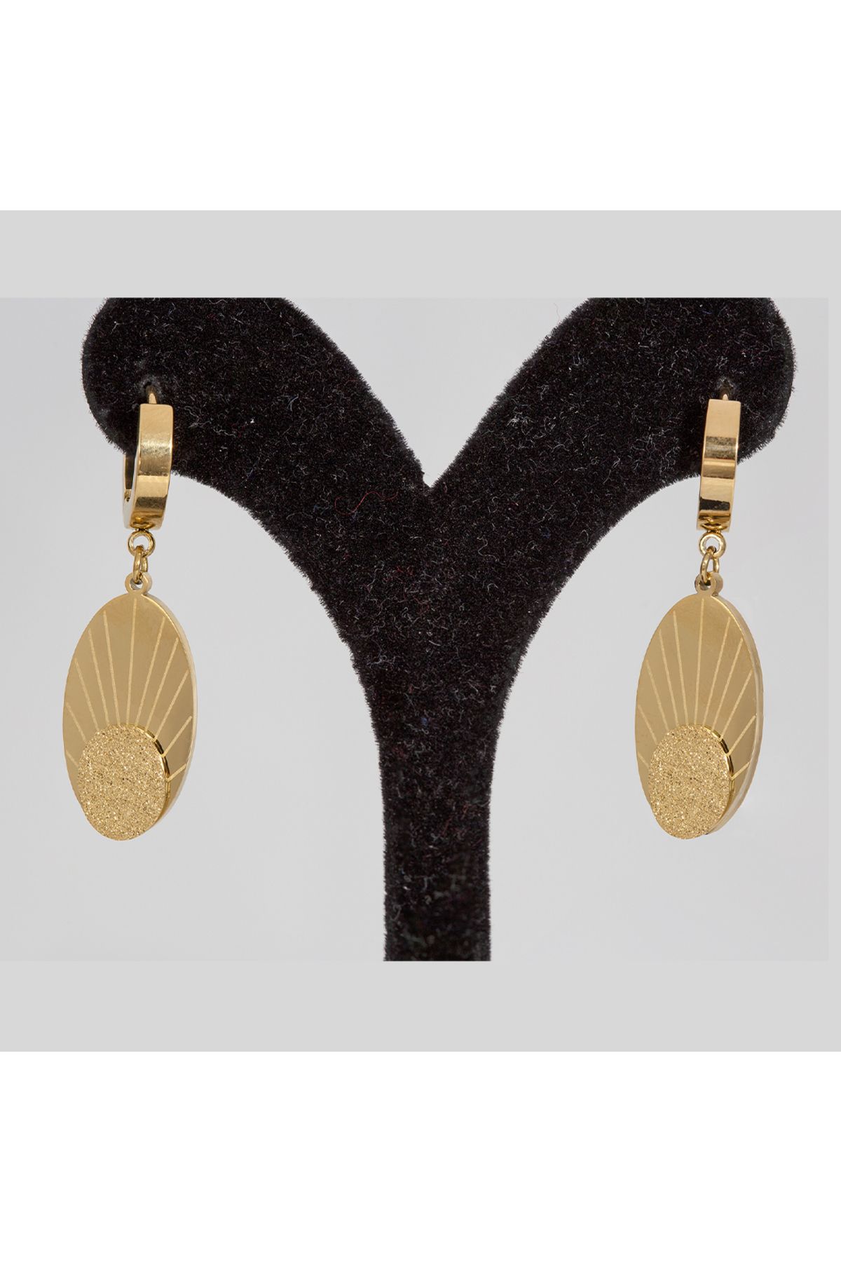 LUNAREYA BİJUTERİ SALLANTILI 14K ÇELİK KADIN KÜPE