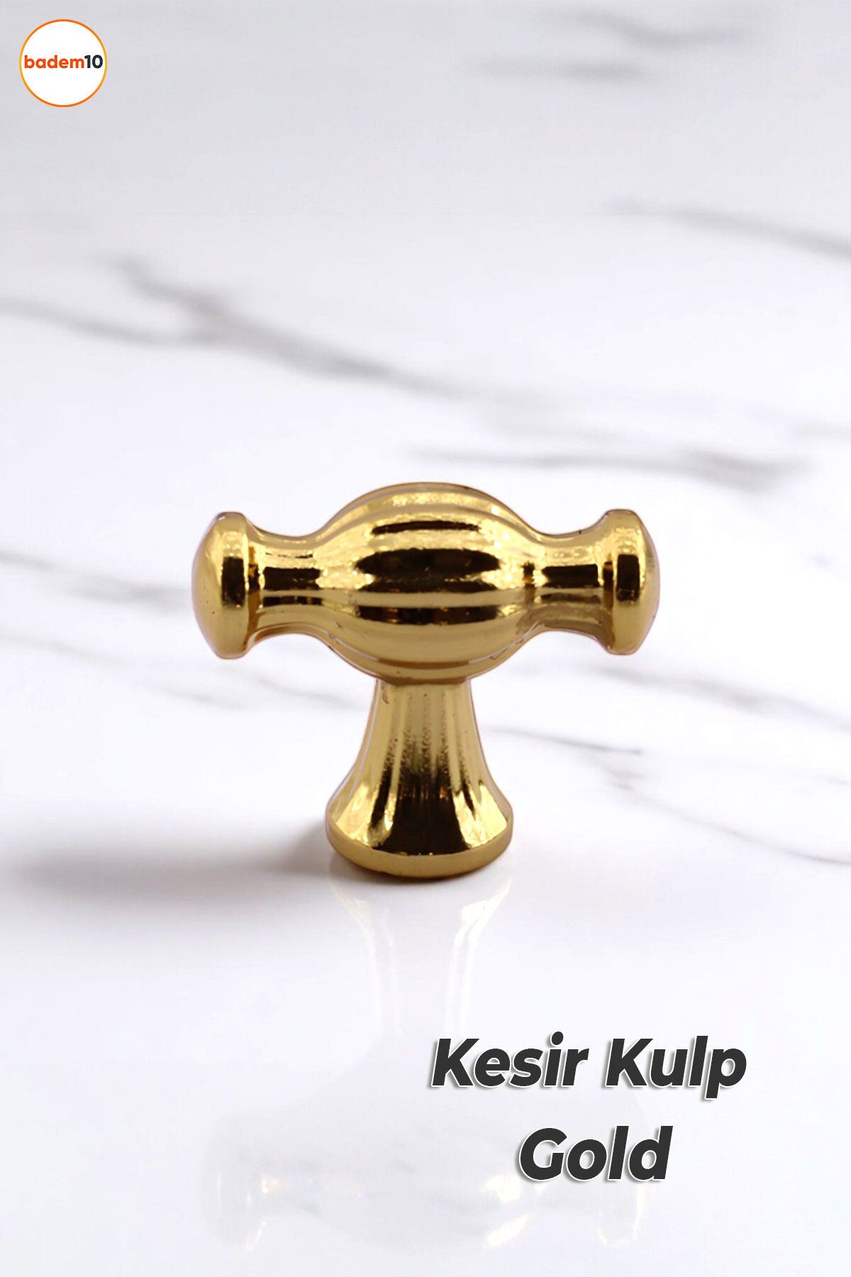 Badem10 Kesir Gold Altın Metal Kulp Düğme Mobilya Çekmece Mutfak Dolabı Dolap Modern Kapak Kulpları