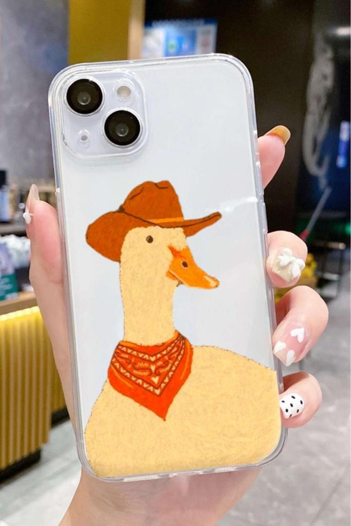 3GEN CASE İphone 15 Plus-İphone 14 Plus Uyumlu Desenli Lüx Şeffaf Silikon Kılıf