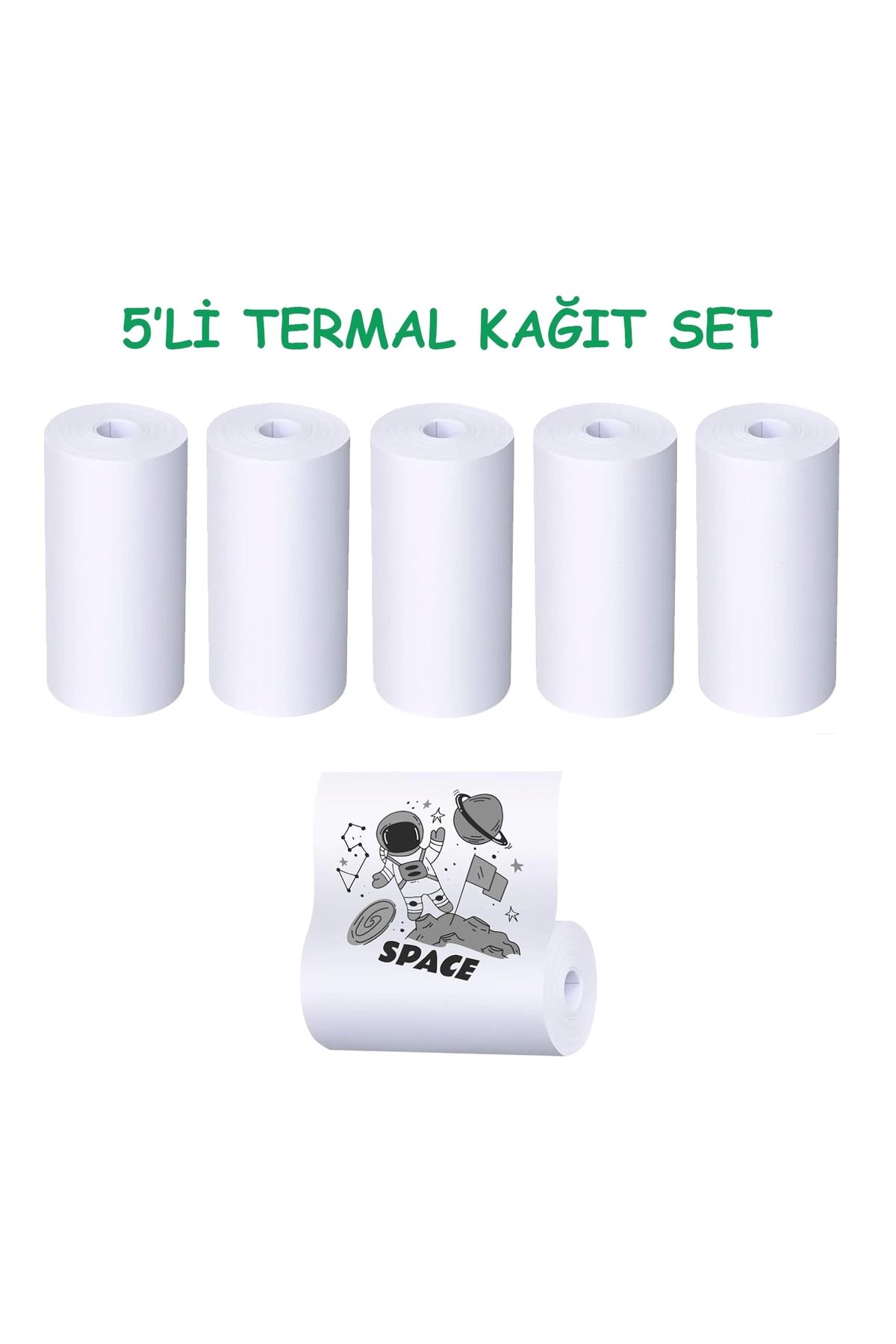 Steep Solid Çocuk Kamera Fotoğraf Makinesi 5li Set Termal Fotoğraf Kağıdı