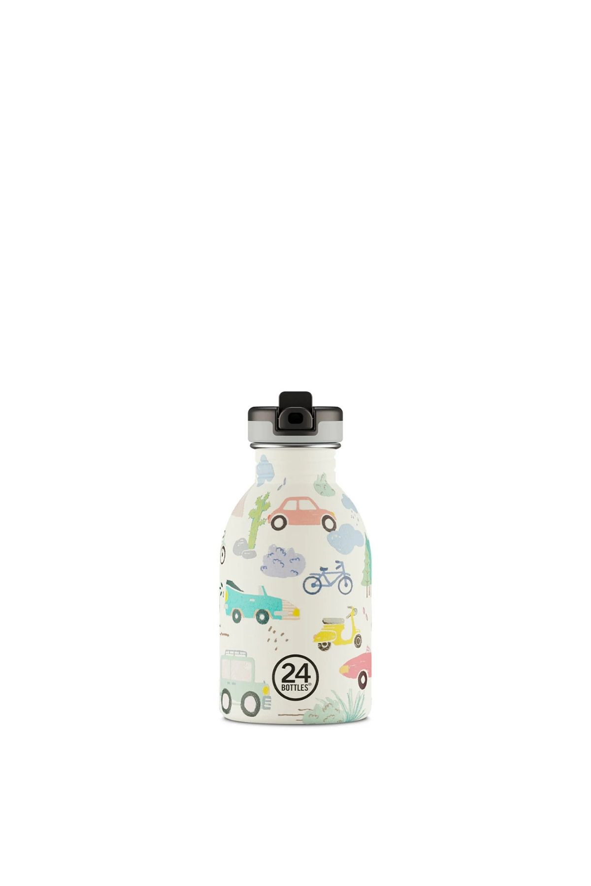 24 Bottles Kids Bottle Adventure Friends Pipetli Paslanmaz Çelik Çocuk Su Matarası 250 ml