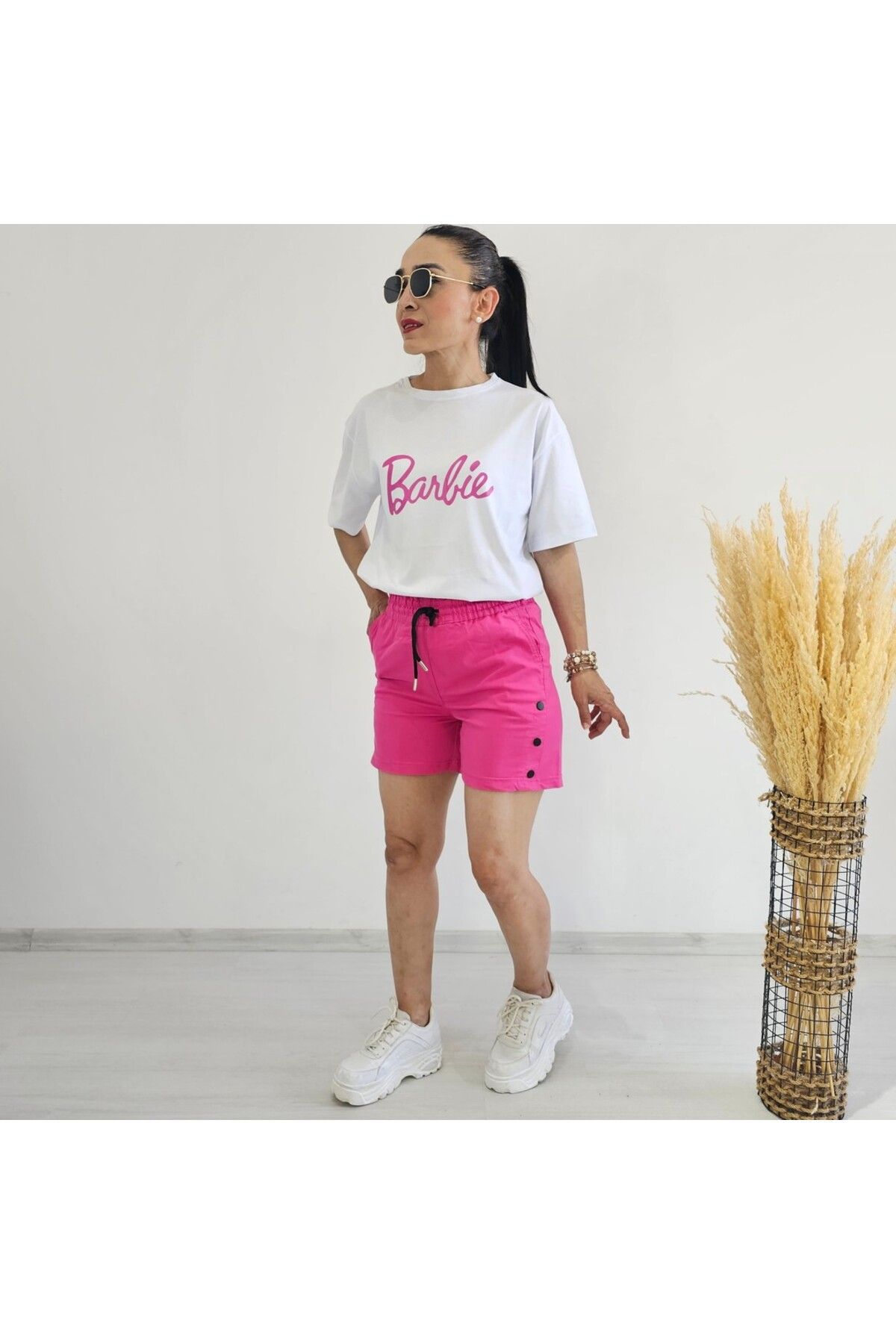 6 butik altı üstü butik Barbie Baskı Tişört