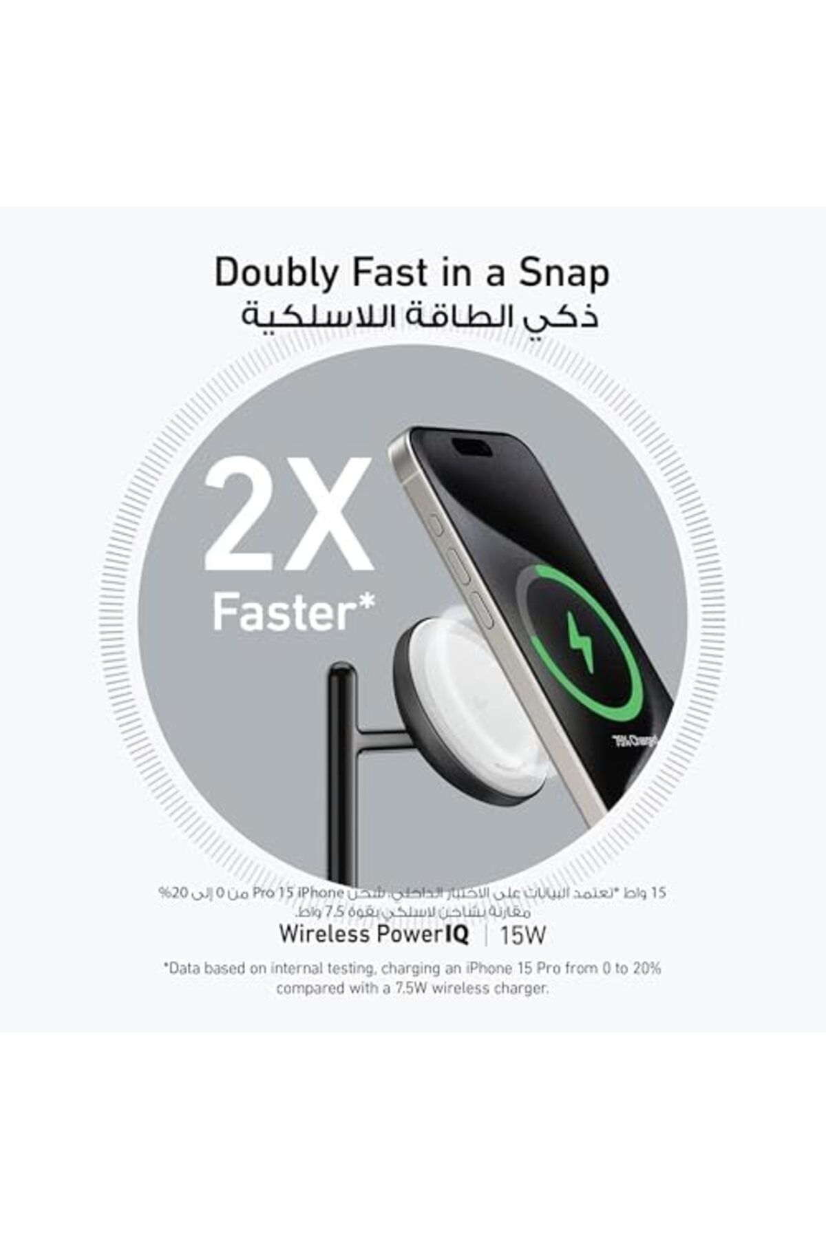Anker-شاحن USB، متوافق مع سلسلة iPhone 14 وAirPods Pro وApple Watch Ultra، مع ثلاثة 4