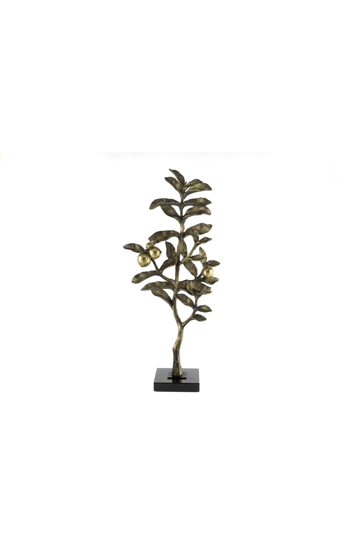 Mikasa Moor Siyah Kaideli Antik Gold Metal Ağaç Dekor 27x12x58cm