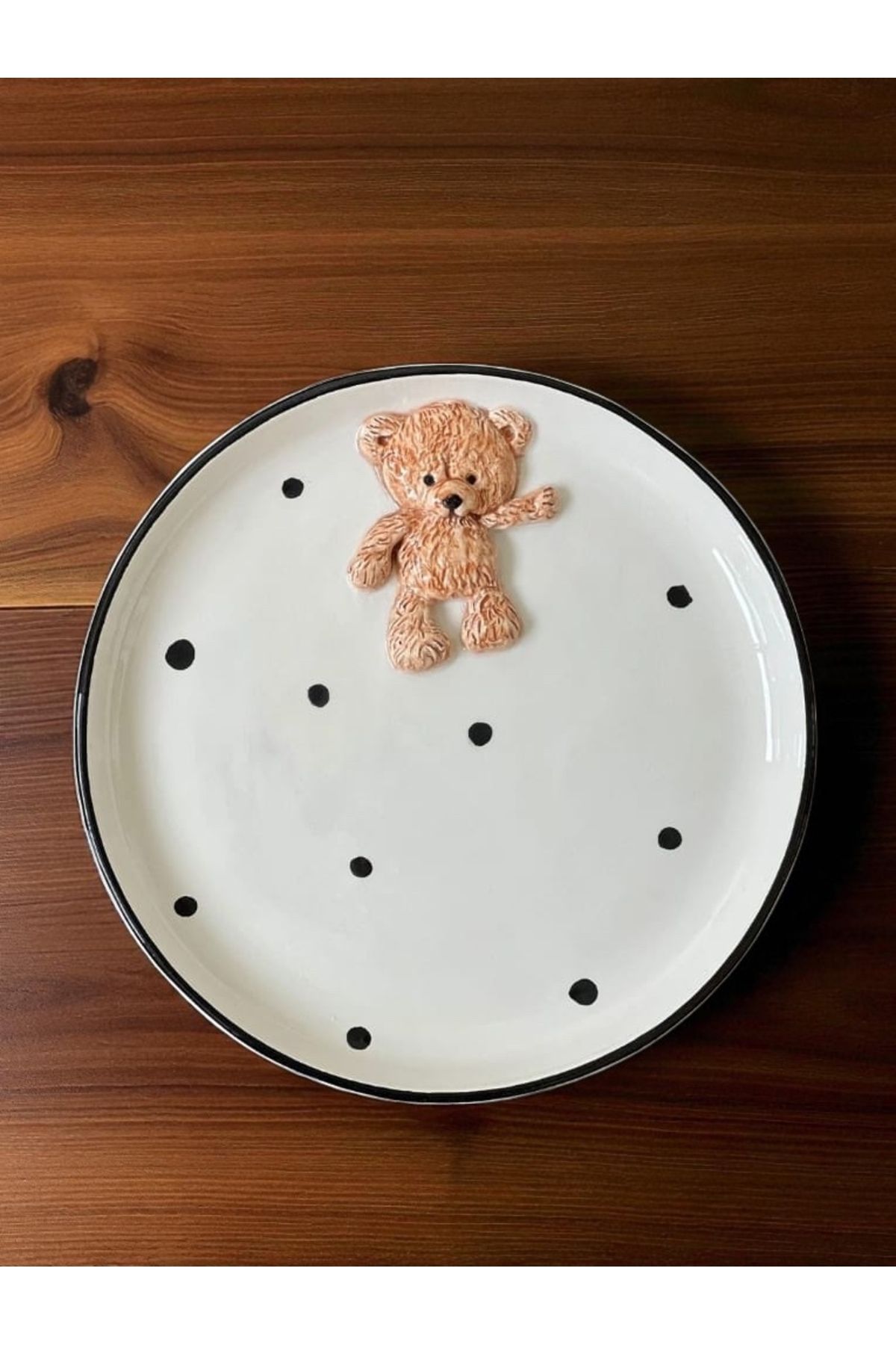 MeGgDecor Teddy Bear 1 Adet Kabartma 21cm Tabak