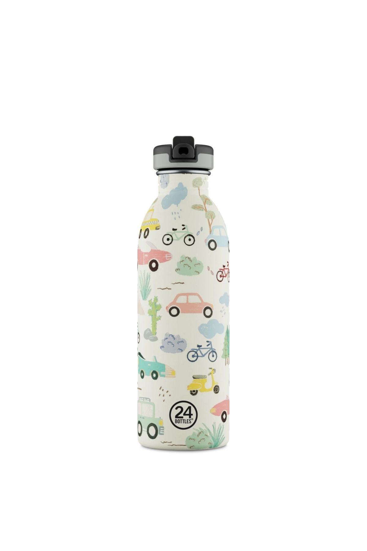 24 Bottles Kids Bottle Adventure Friends Pipetli Paslanmaz Çelik Çocuk Su Matarası 500 ml
