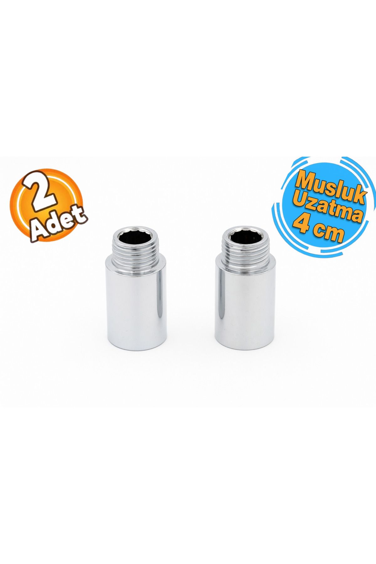 Miraç Miraç Krom Paslanmaz Musluk Uzatma 4 Cm (2 Adet)