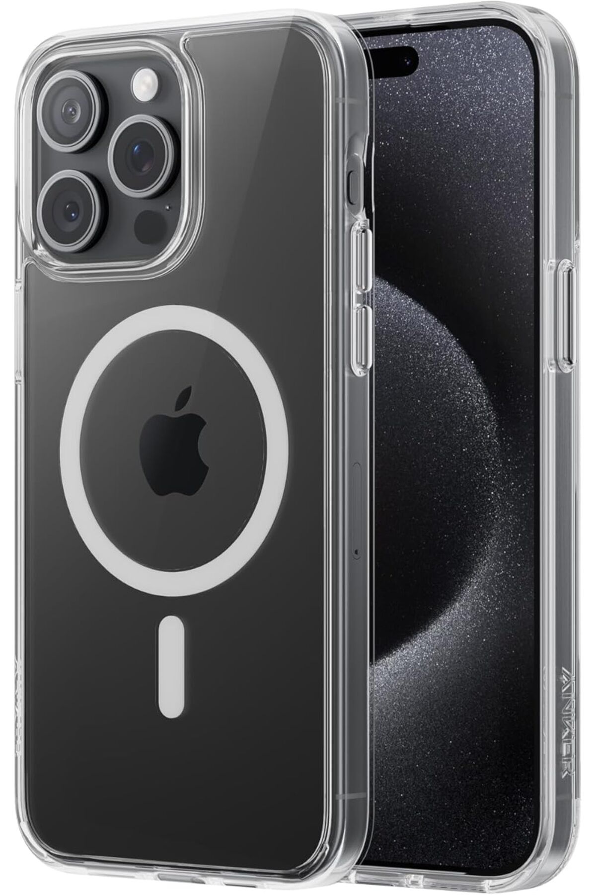 Anker-جراب حماية مغناطيسي شفاف لهاتف iPhone 15 Pro - نحيف للغاية ومتين مع MagSafe C 1