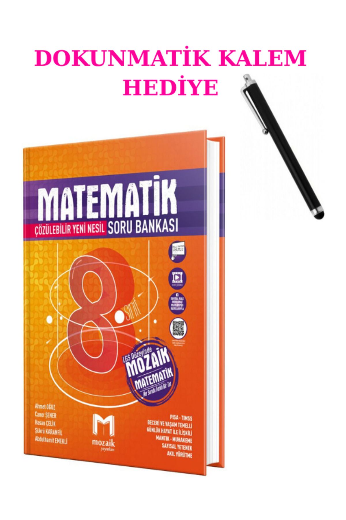 Marsis Yayınları Mozaik Yayınları 8. Sınıf Matematik Soru Bankası + DOKUNMATİK KALEM
