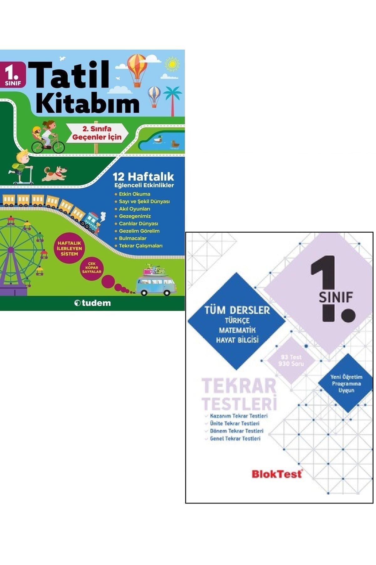 Tudem Yayınları Tudem Yayınları 1 Sınıf Tatil Kitabım 2 ye Geçenler İçin + BLOKTEST TEKRAR TESTİ