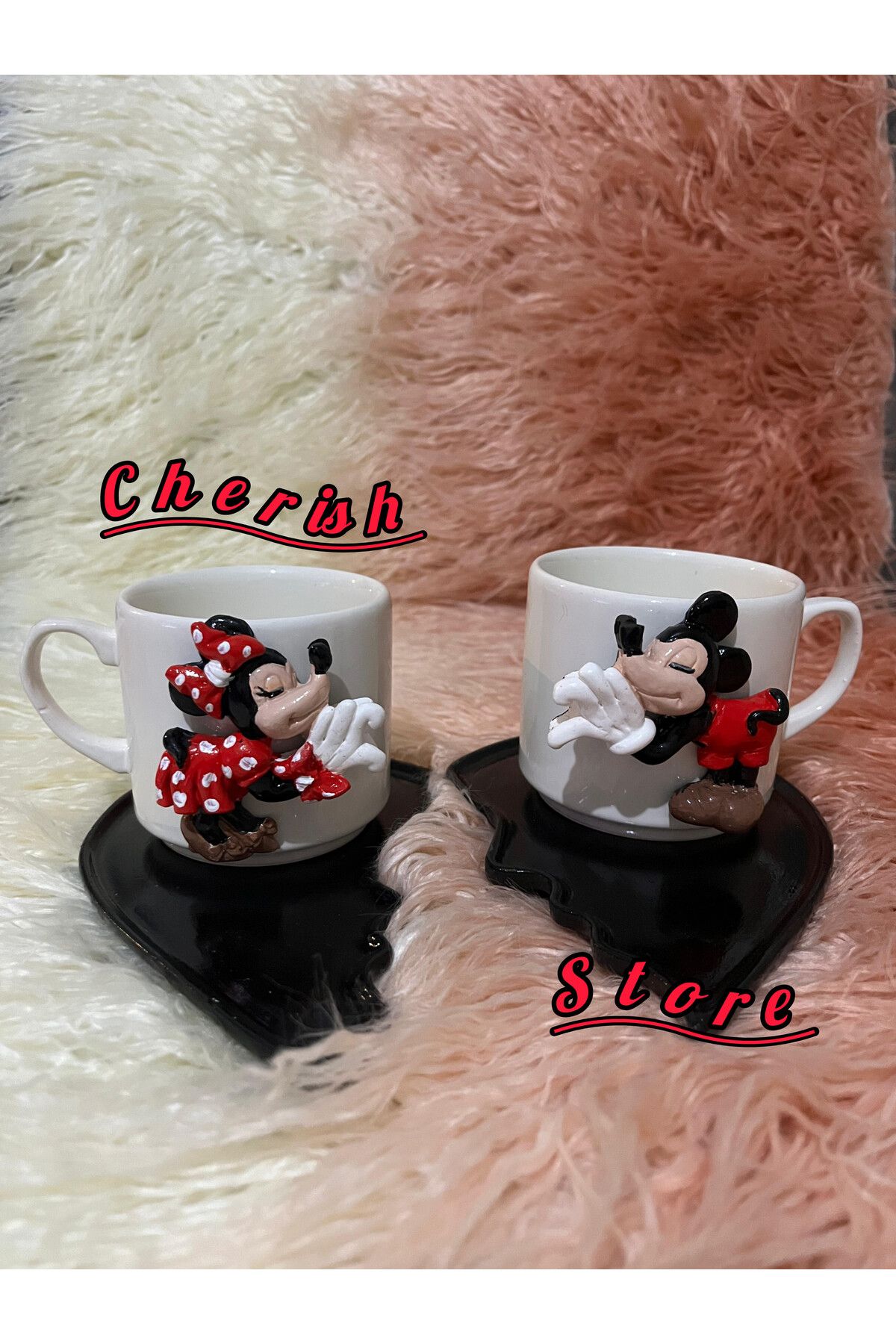CHERİSH Mickey mouse kişiye Özel kahve fincanı