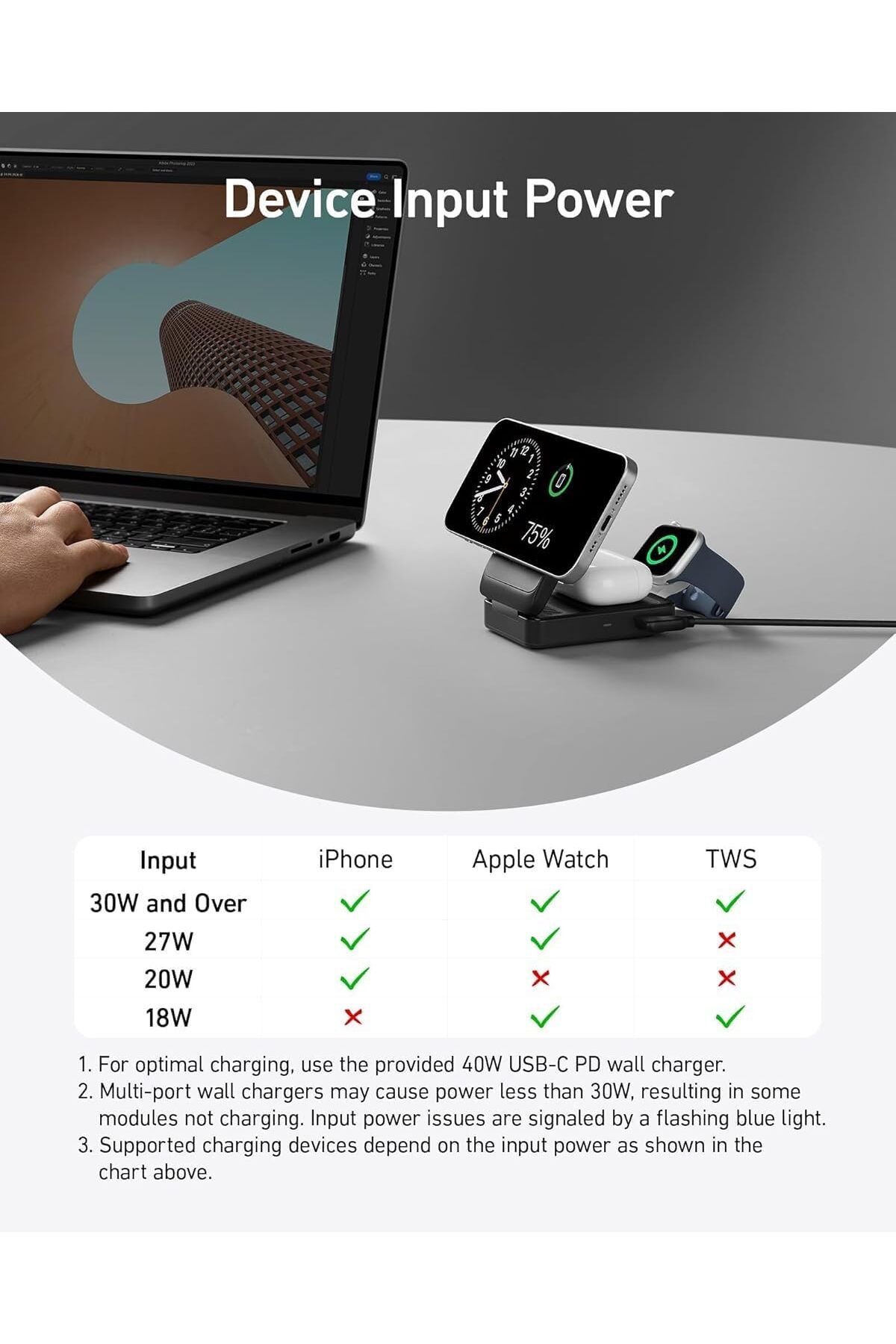 Anker-MagGo 3-in-1 Wireless Charging Station A2557 8