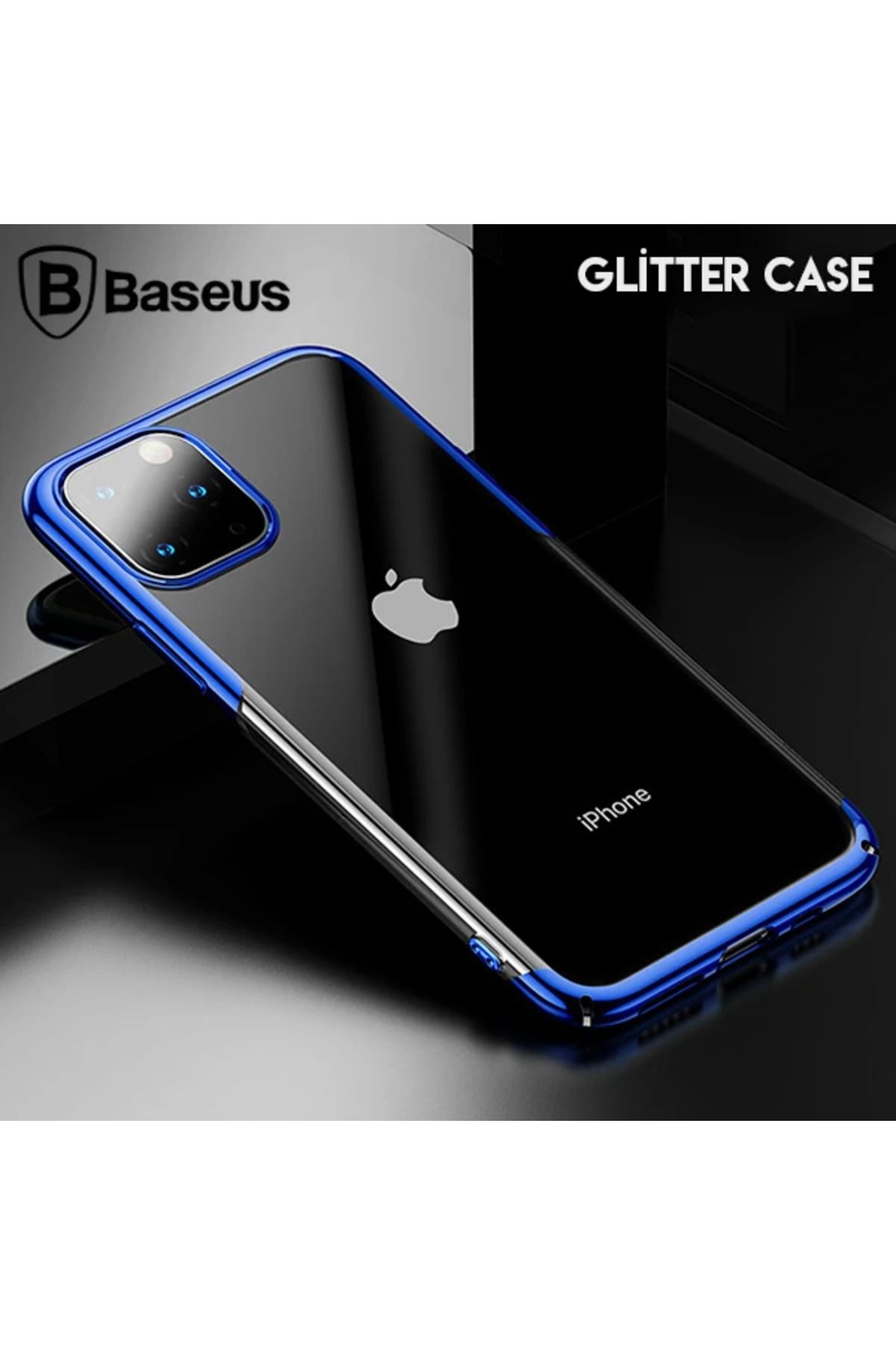 mudikonsept Glitter Case İPhone 11 Pro Max 6.5 Şeffaf Lüx Silikon Kılıf-(5775) - MDE4568-8627