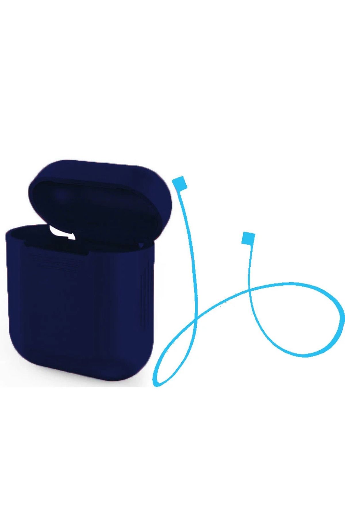 Uyguna Kapında Ally Apple İçin Renkli Strap Kulaklık Askısı+ Silikon Kılıf-(5775) - SVU6417-1904